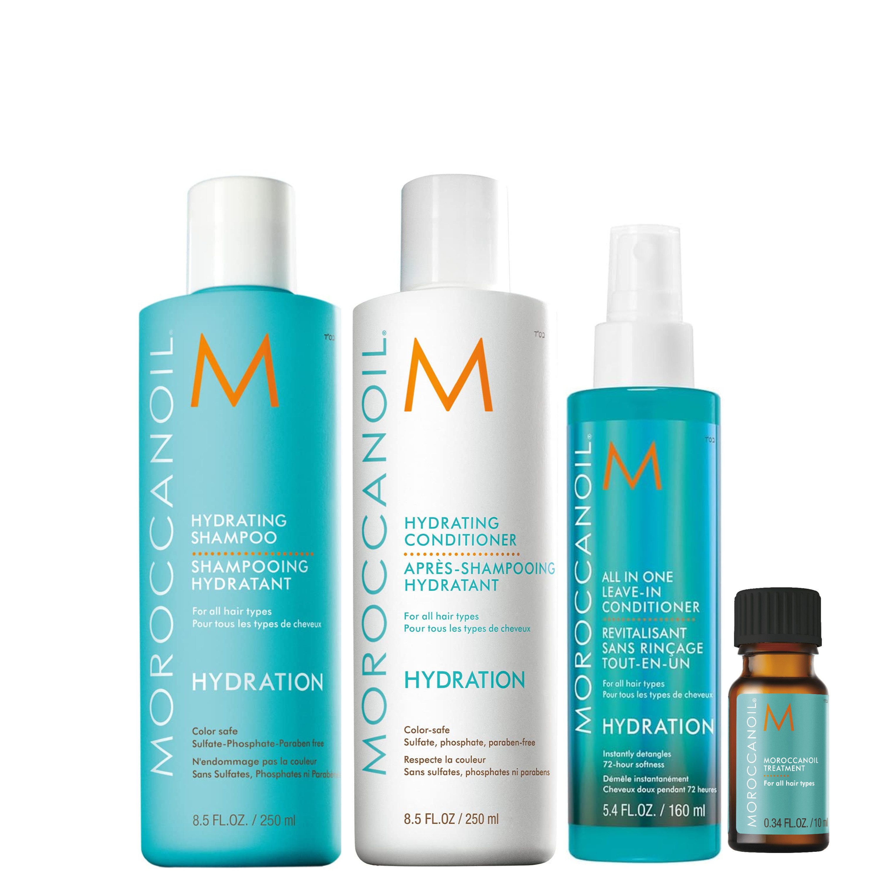 moroccanoil Haarpflege-Set Hydration Set – Intensive Feuchtigkeitspflege, 4-tlg.