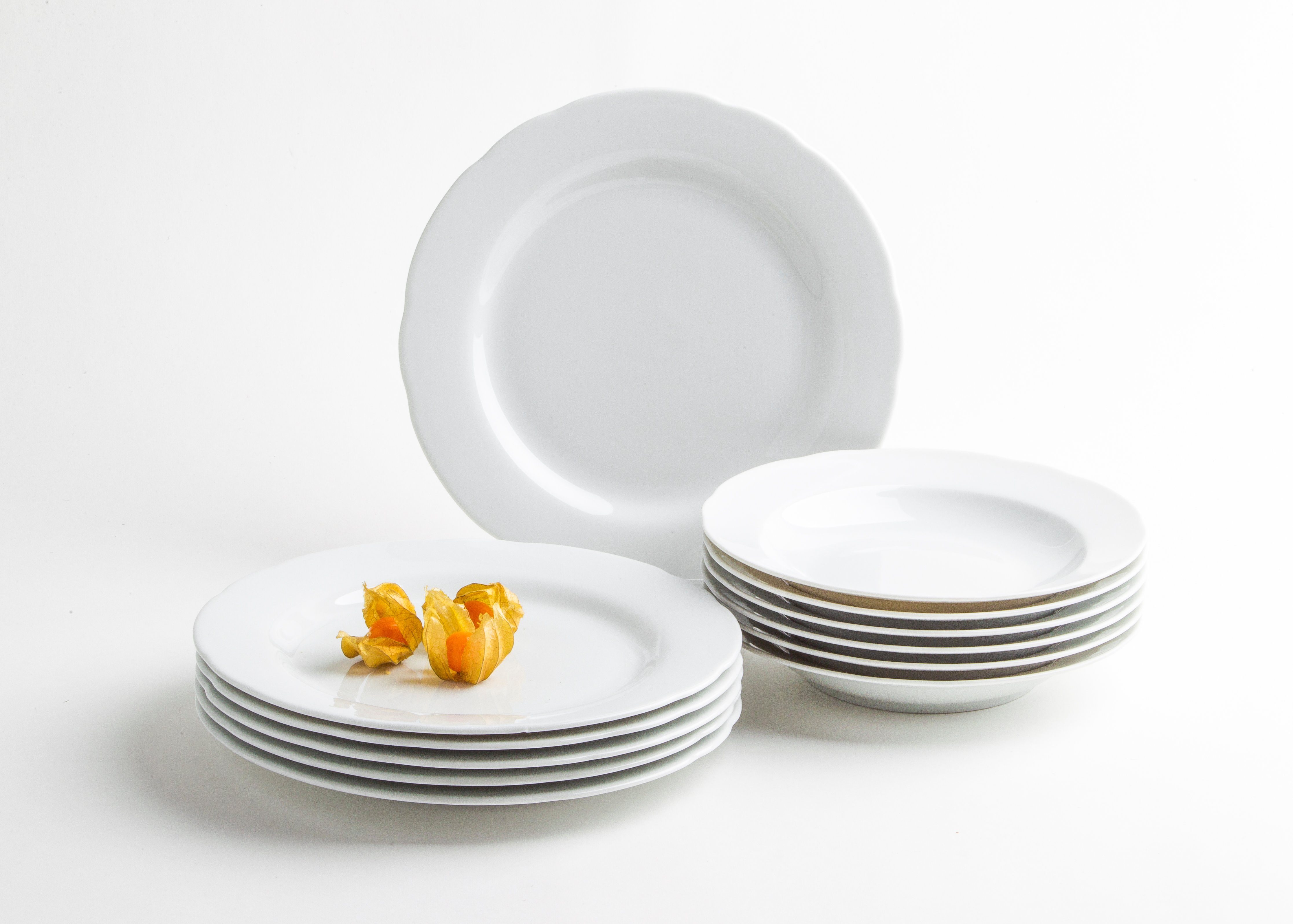 KAHLA Tafelservice Rossella 12tlg. (12-tlg), 6 Personen, Porzellan
