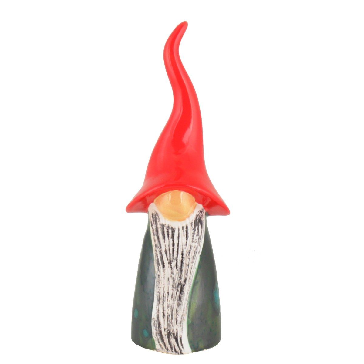 Tangoo Gartenfigur Tangoo Keramik-Wichtel dunkelgrün gesprenkelt, (Stück)