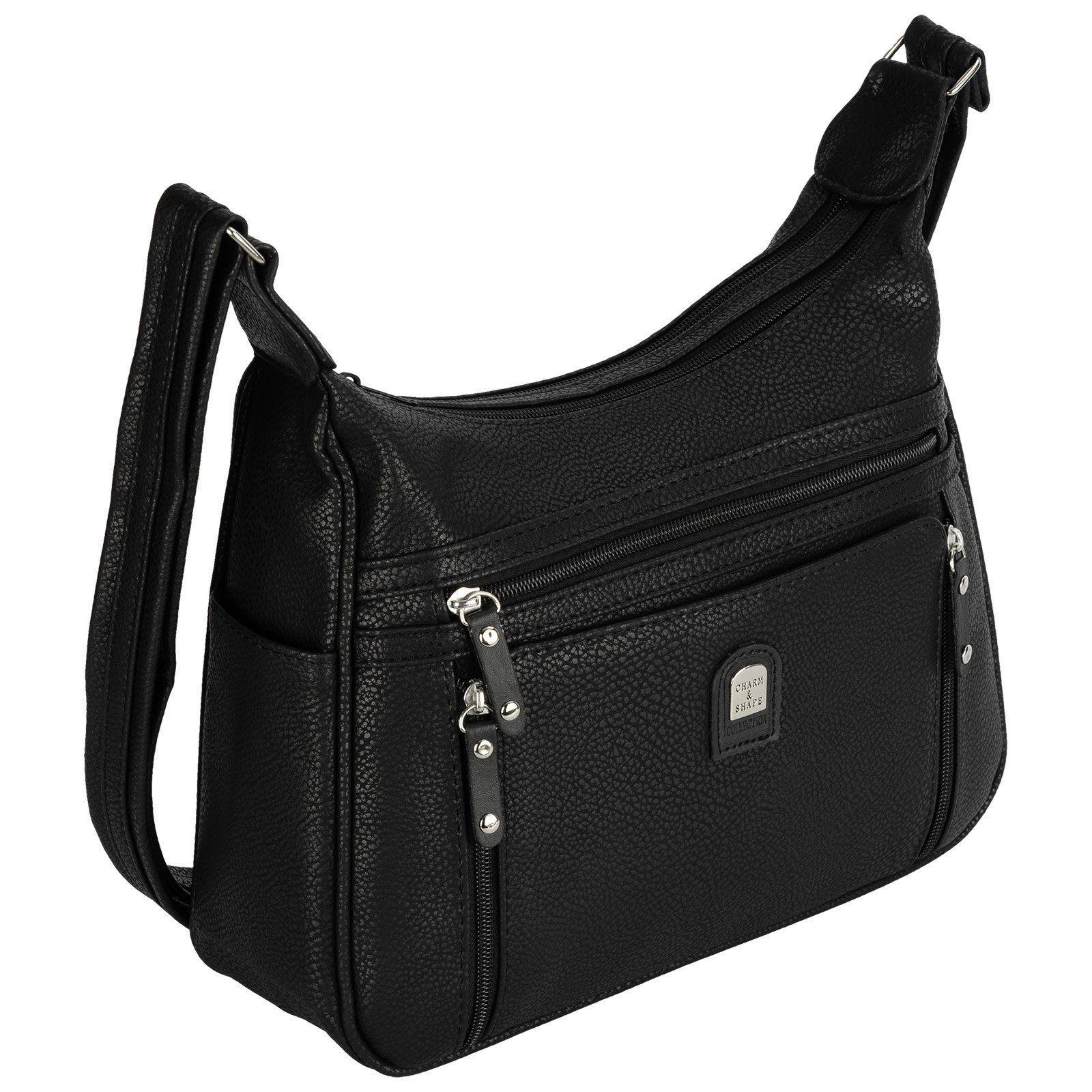 Umhängetasche Damen Tasche Schultertasche Umhängetasche Leder Optik Handtasche
