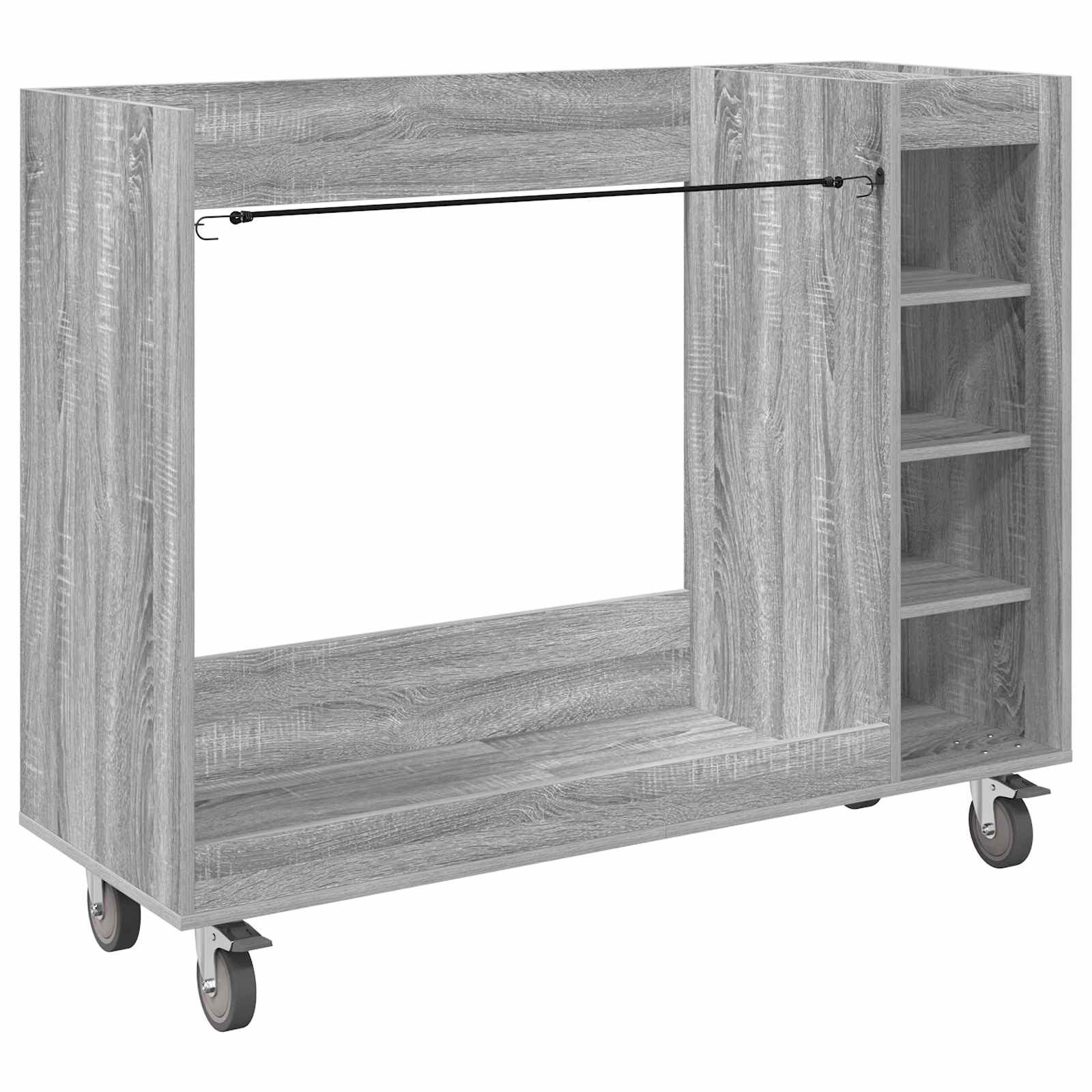 vidaXL 120 x 45 x 98 cm Golf Schrank Mit Rad Uni Graues Sonoma 65x45x98 cm
