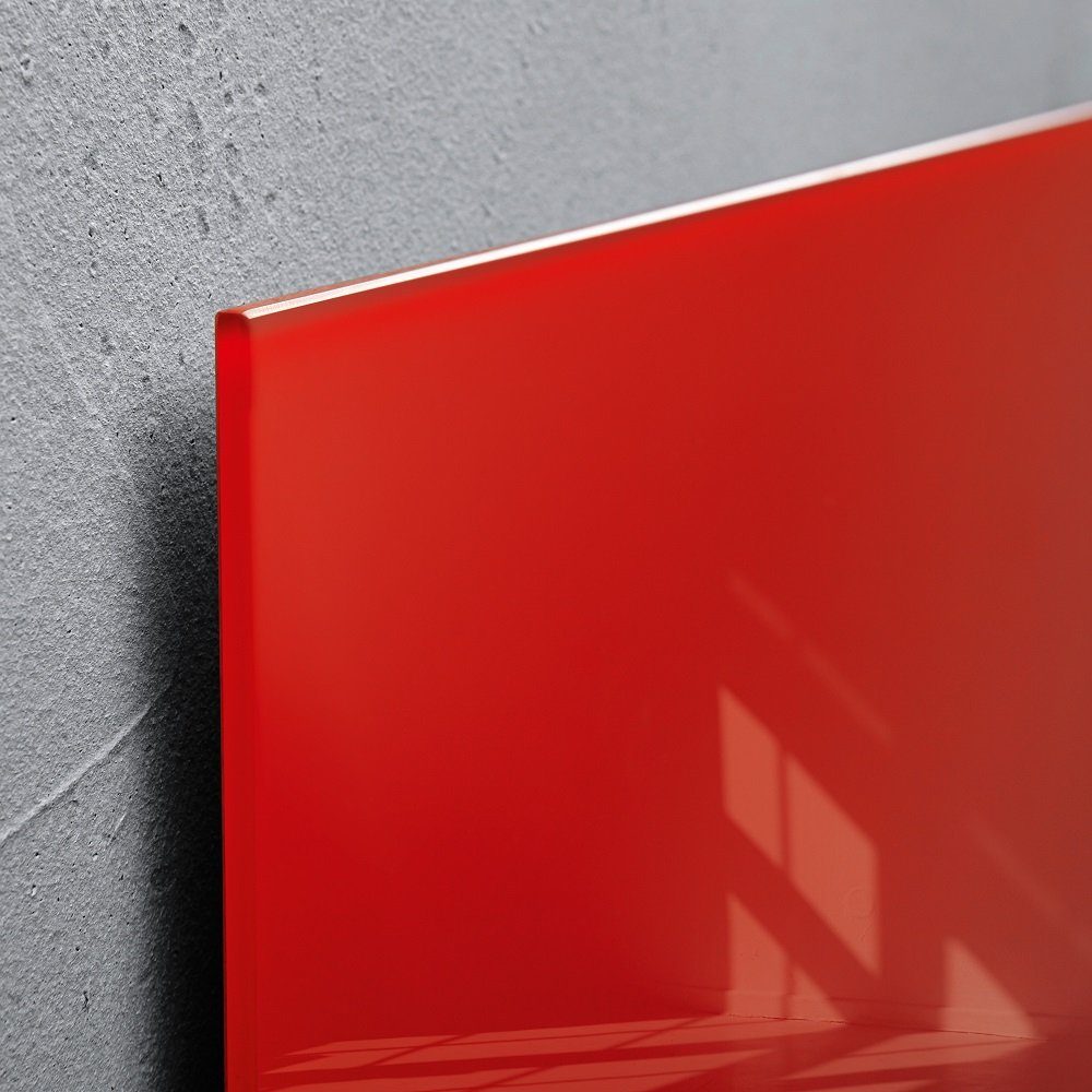 Sigel Magnettafel 1 Glas-Magnettafel ARTVERUM 100x65cm - rot, (1-tlg)