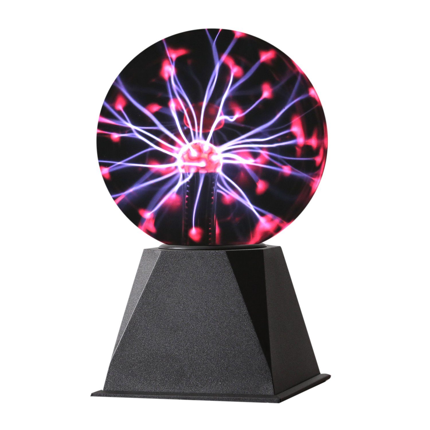 rot, magisch LED Plasmakugel Dekolicht Plasmaball zuckend SATISFIRE rot Blitz-Show