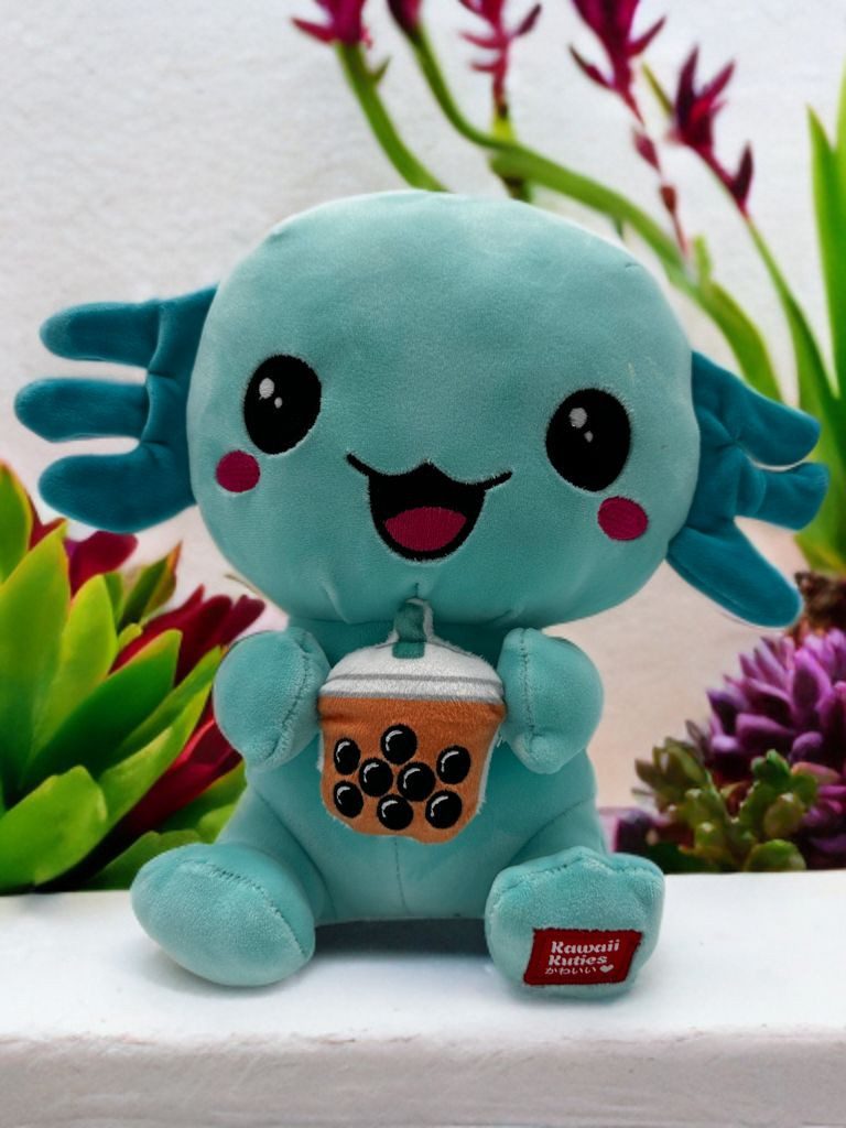 Kawaii Kuscheltier Axolotl Kuscheltier Echse Molch Figur Plüsch 24 cm Plüsc günstig online kaufen