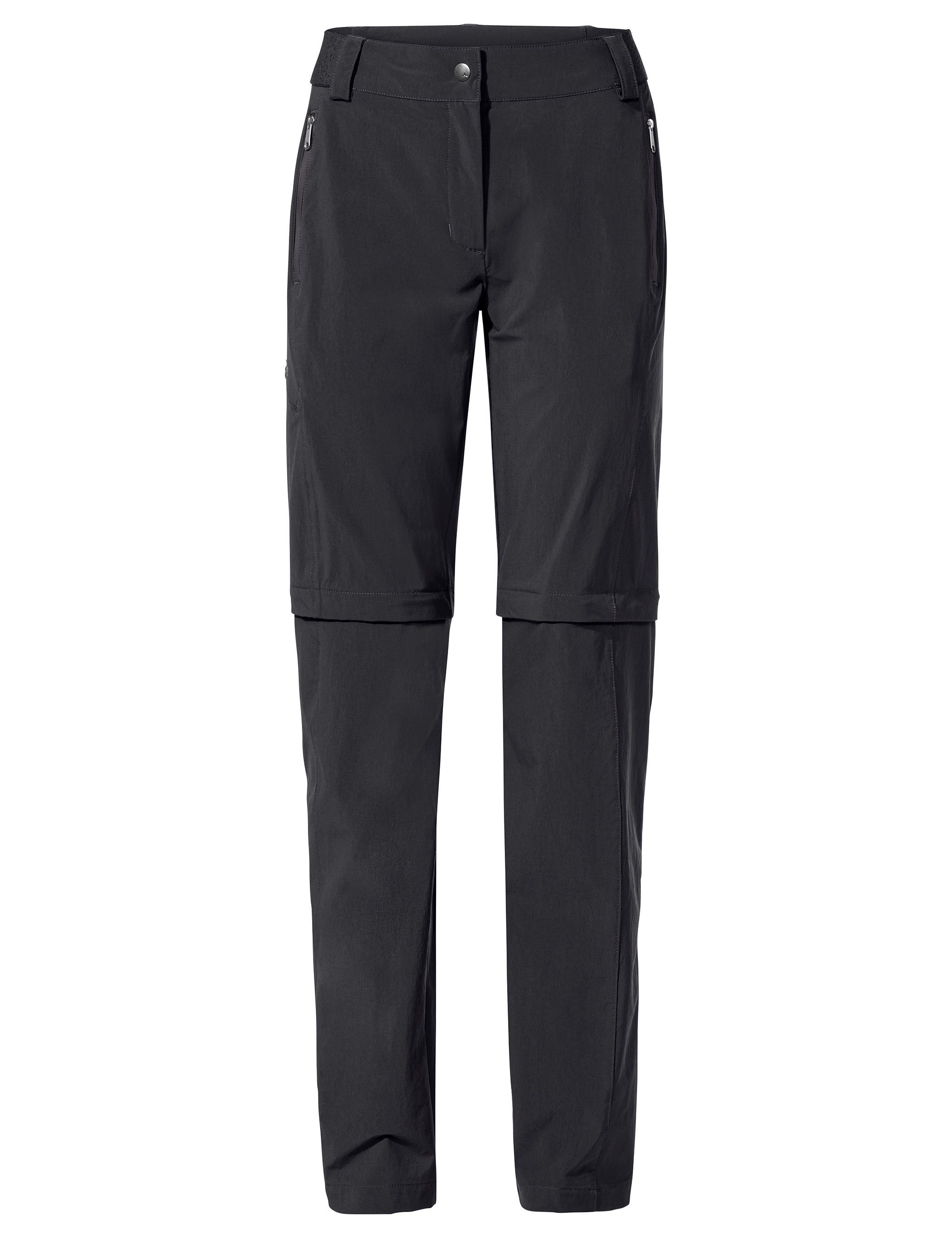 Pants black Stretch II T-Zip Women's ZO VAUDE Grüner Farley Funktionshose Knopf (1-tlg)