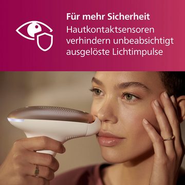 Philips IPL-Haarentferner Lumea S7000 BRI924/00, 250000 Lichtimpulse, 2 Aufsätze (Körper und Gesicht), inkl. Visa Pure Mini-Gesichtsbürste