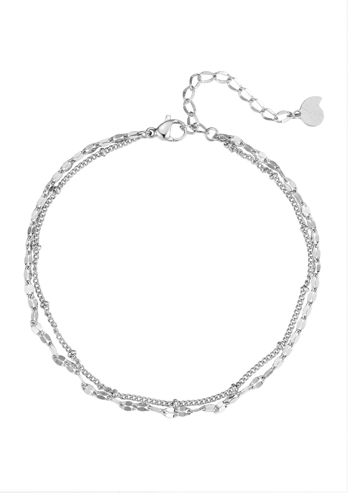Hey Happiness Fußkette Damen Layer doppelreihig, günstig online kaufen