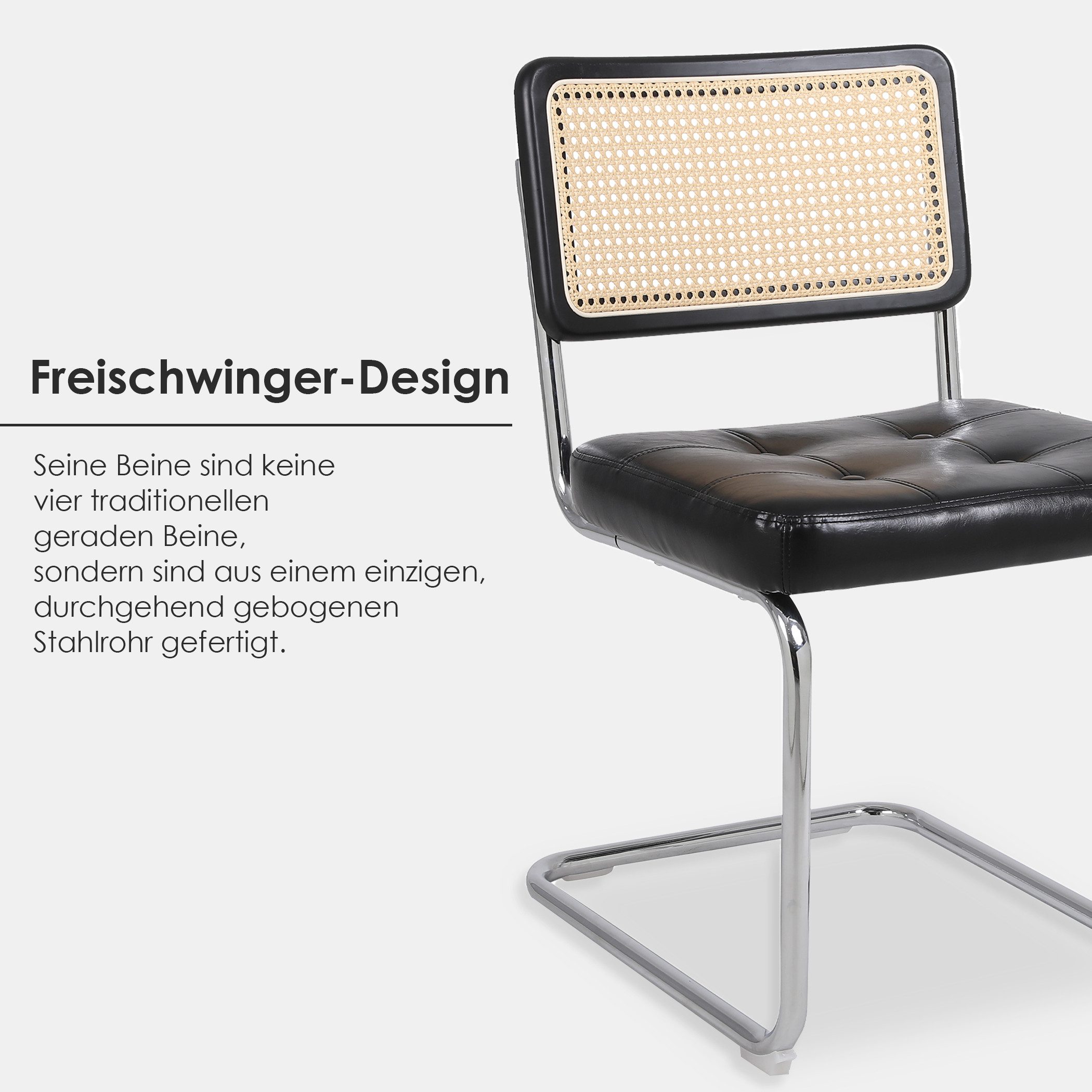 SeedWave Freischwinger mit Mid-Century Modern Design, günstig online kaufen