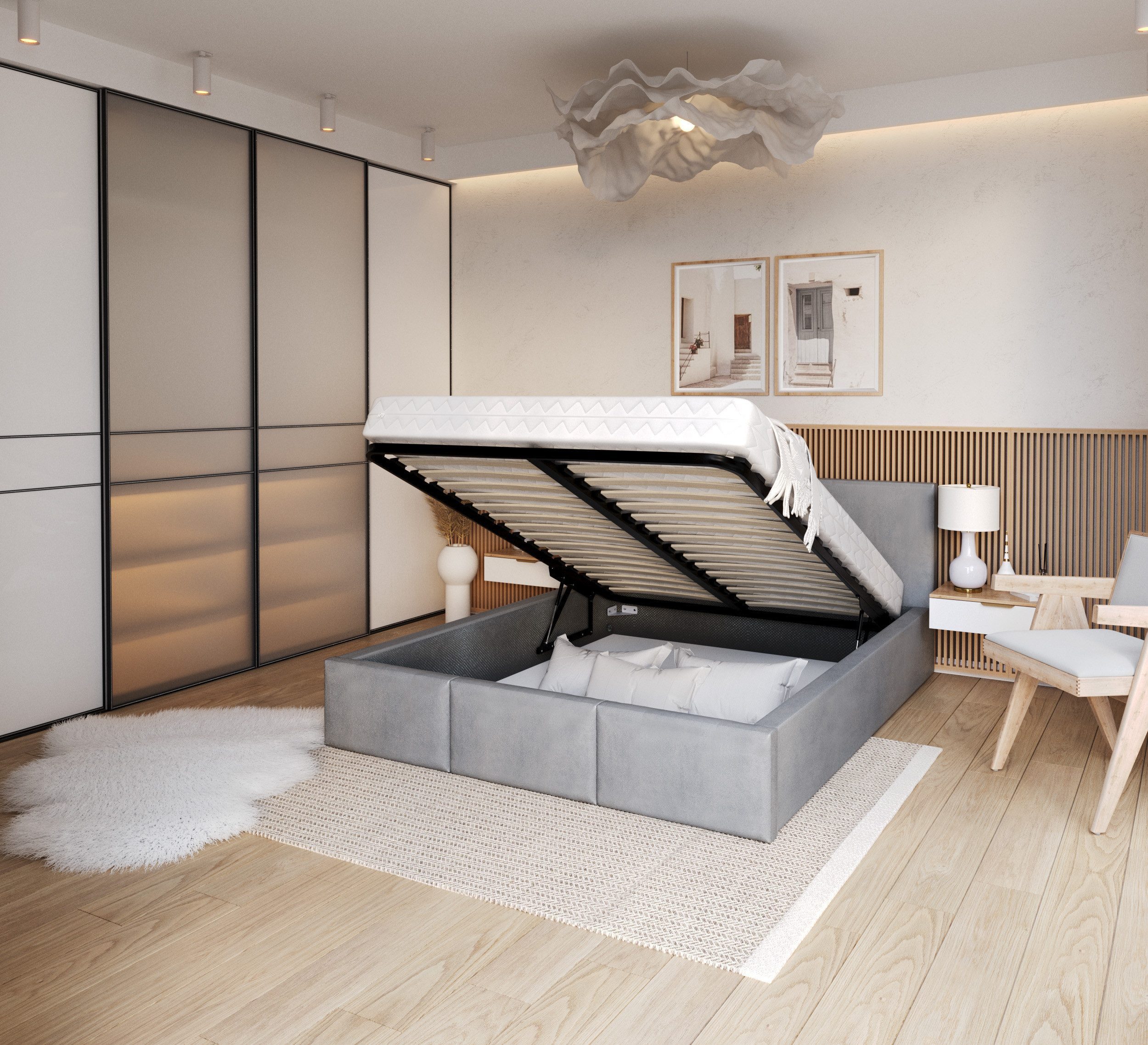 FDM Polsterbett modern mit Bettkasten MADE günstig online kaufen
