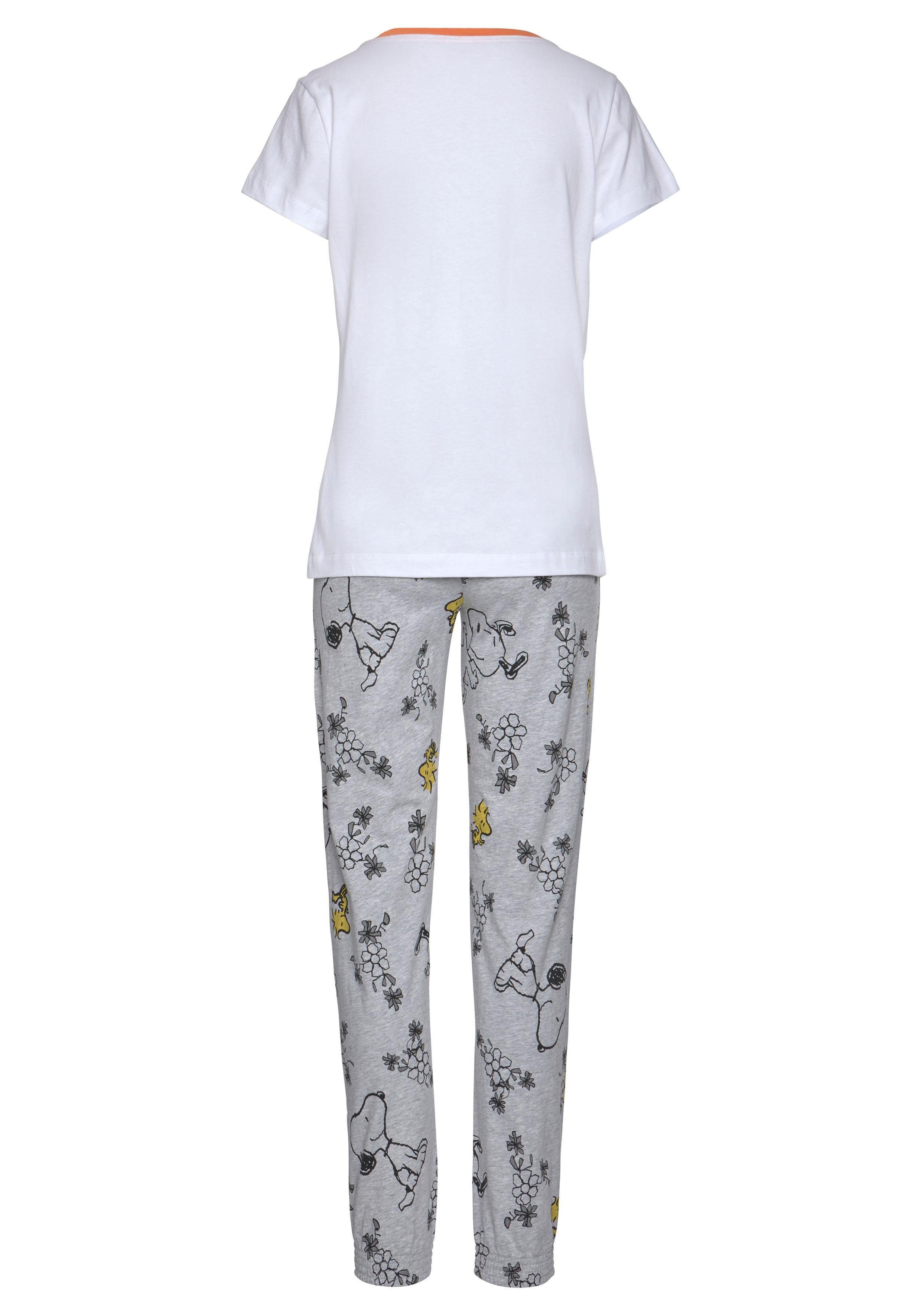 PEANUTS Pyjama (2 tlg., 1 mit Druck Woodstock Stück) und Snoopy
