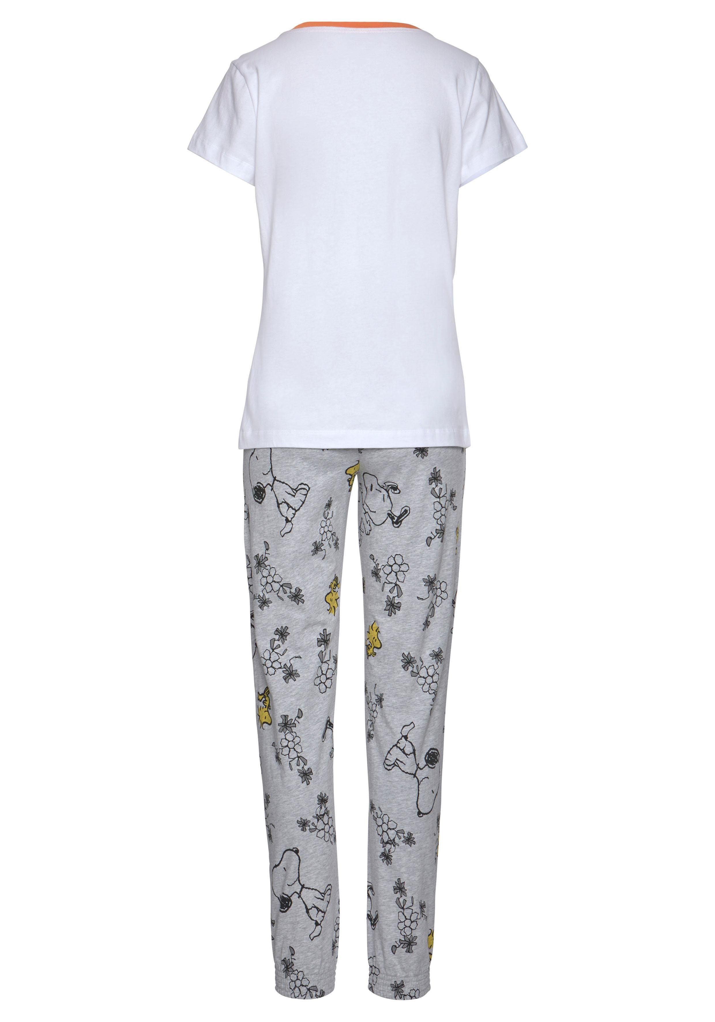 PEANUTS Pyjama (Set, 2 tlg) mit Snoopy und Woodstock Druck