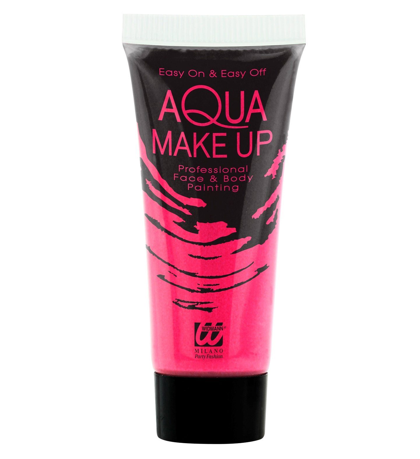 Widmann S.r.l. Theaterschminke Aqua Make-up - Tube 30 ml, Neon Pink