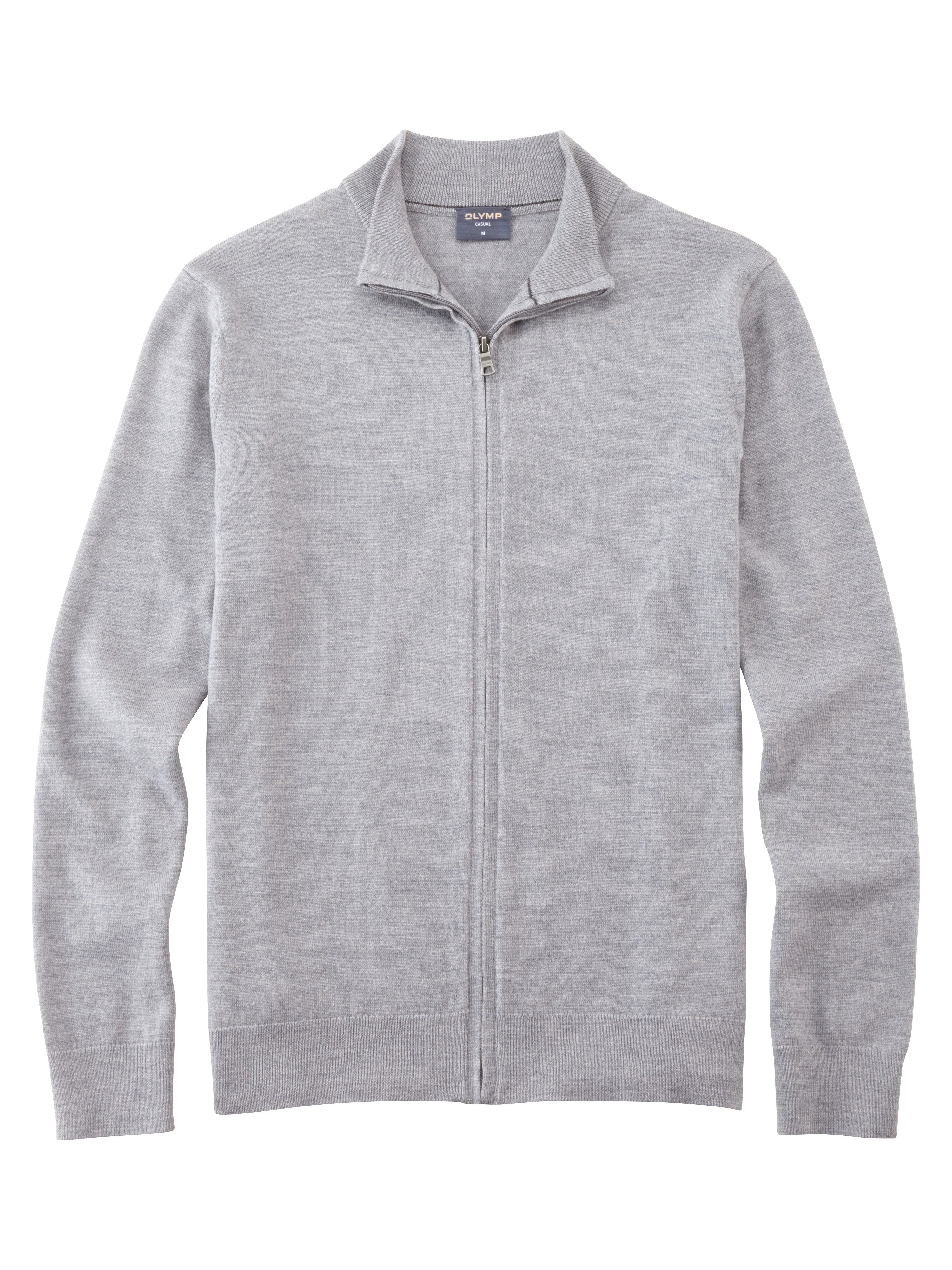 OLYMP Strickjacke Casual aus hochwertiger Wolle, regular fit – Bild 2 von 2