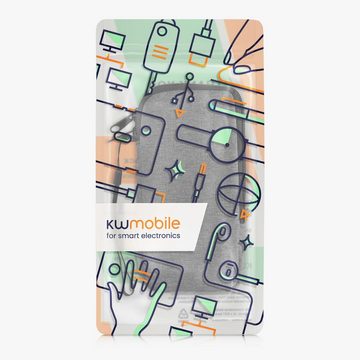 kwmobile Handyhülle Handytasche für Smartphones XL - 6,7/6,8", Stoff Handy Hülle - Handy Tasche Sleeve Pouch