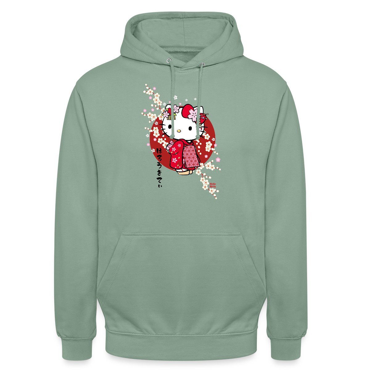 Spreadshirt Hoodie Hello Kitty Japan Kimono Kirschblüten Unisex Hoodie (1-tlg)