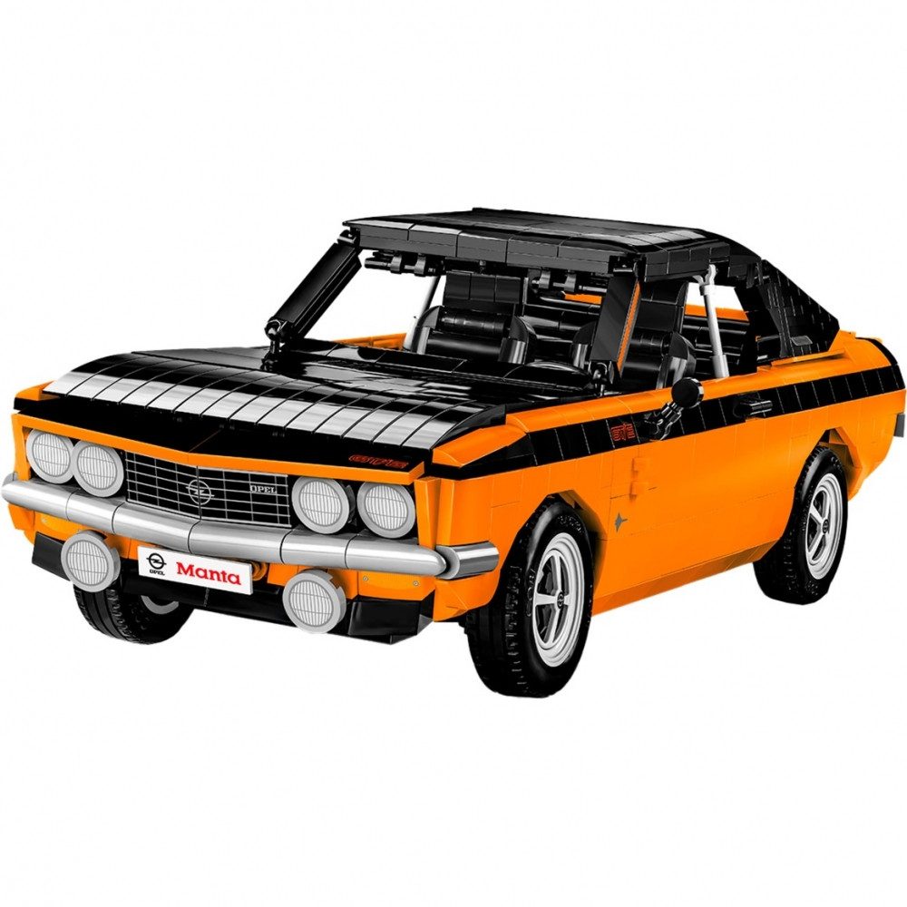 COBI Opel Manta A GT/E 1974 - Konstruktionsspielzeug - orange/schwarz Konstruktionsspielsteine
