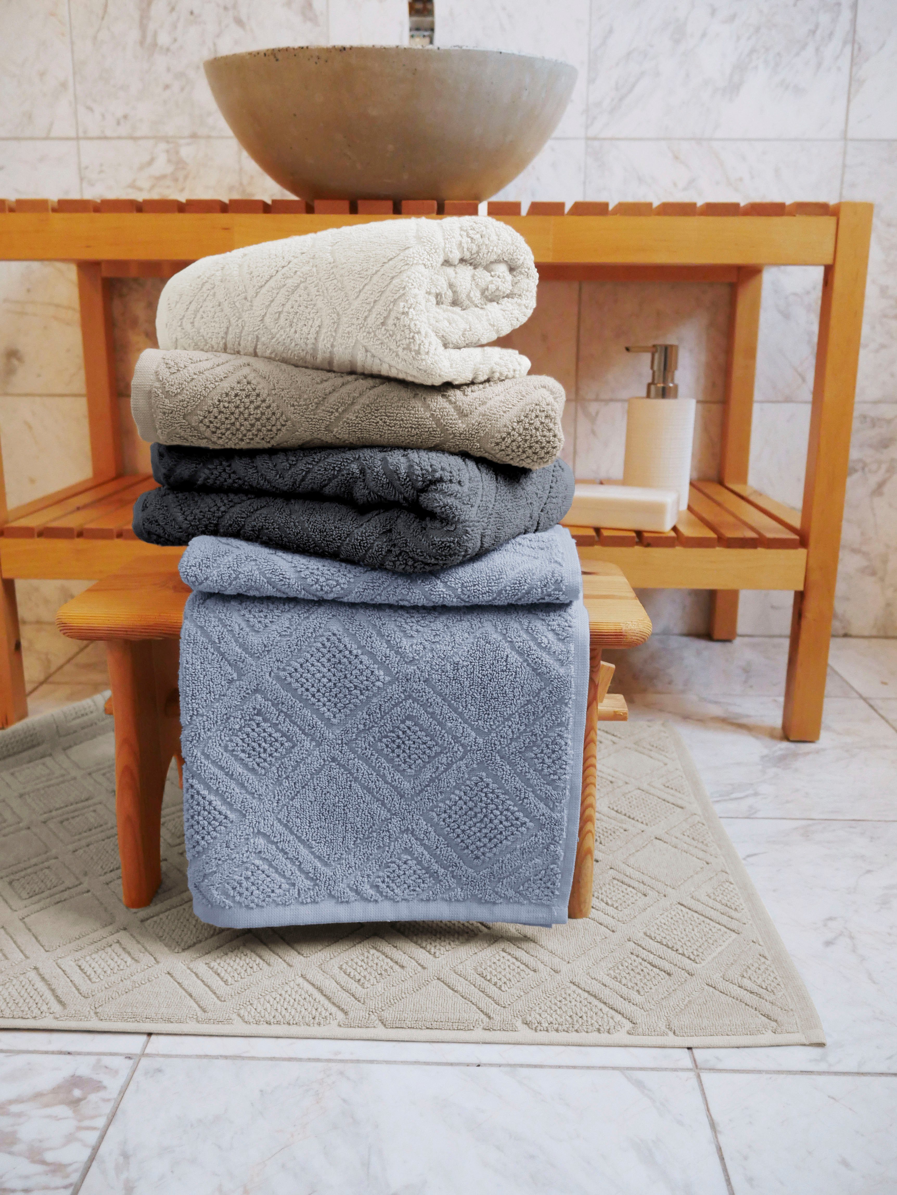 framsohn frottier Badematte Mosaik, Höhe 7 günstig online kaufen