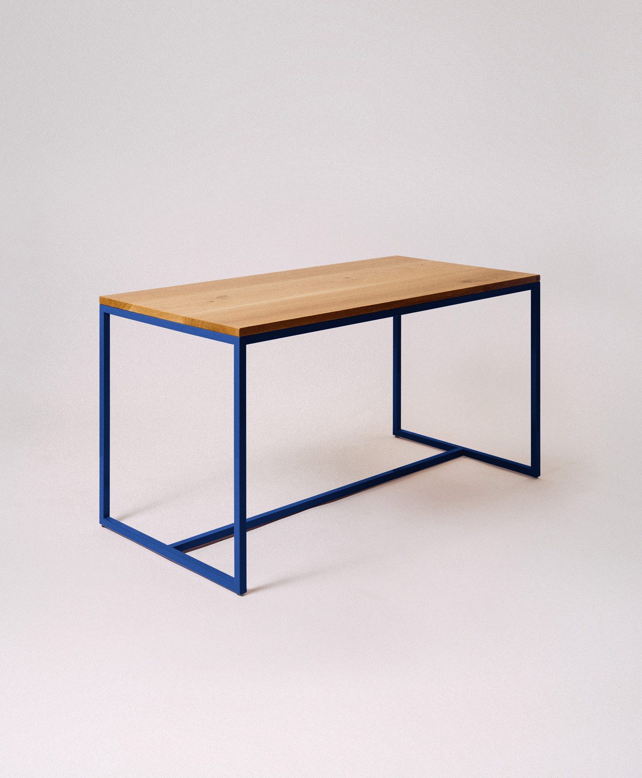 KAWENTSMANN Esstisch TALON Massivholztisch mit pulverbeschichtetem Stahlgestell (Tisch), aus massiver Eiche, mit Stahlgestell, Made in Germany, RAL-Farben