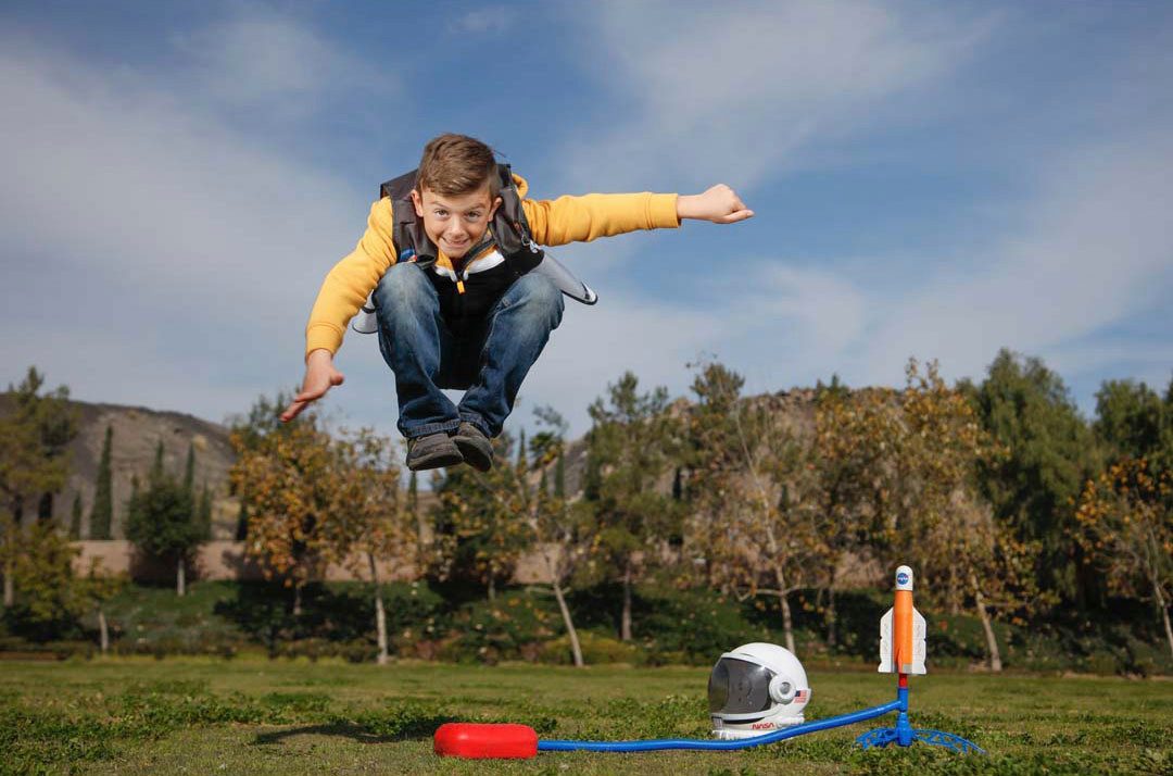 Stomp Rocket Spiel NASA Collection by Stomp Rocket, Luftdruckraketen-Outdoorspiel