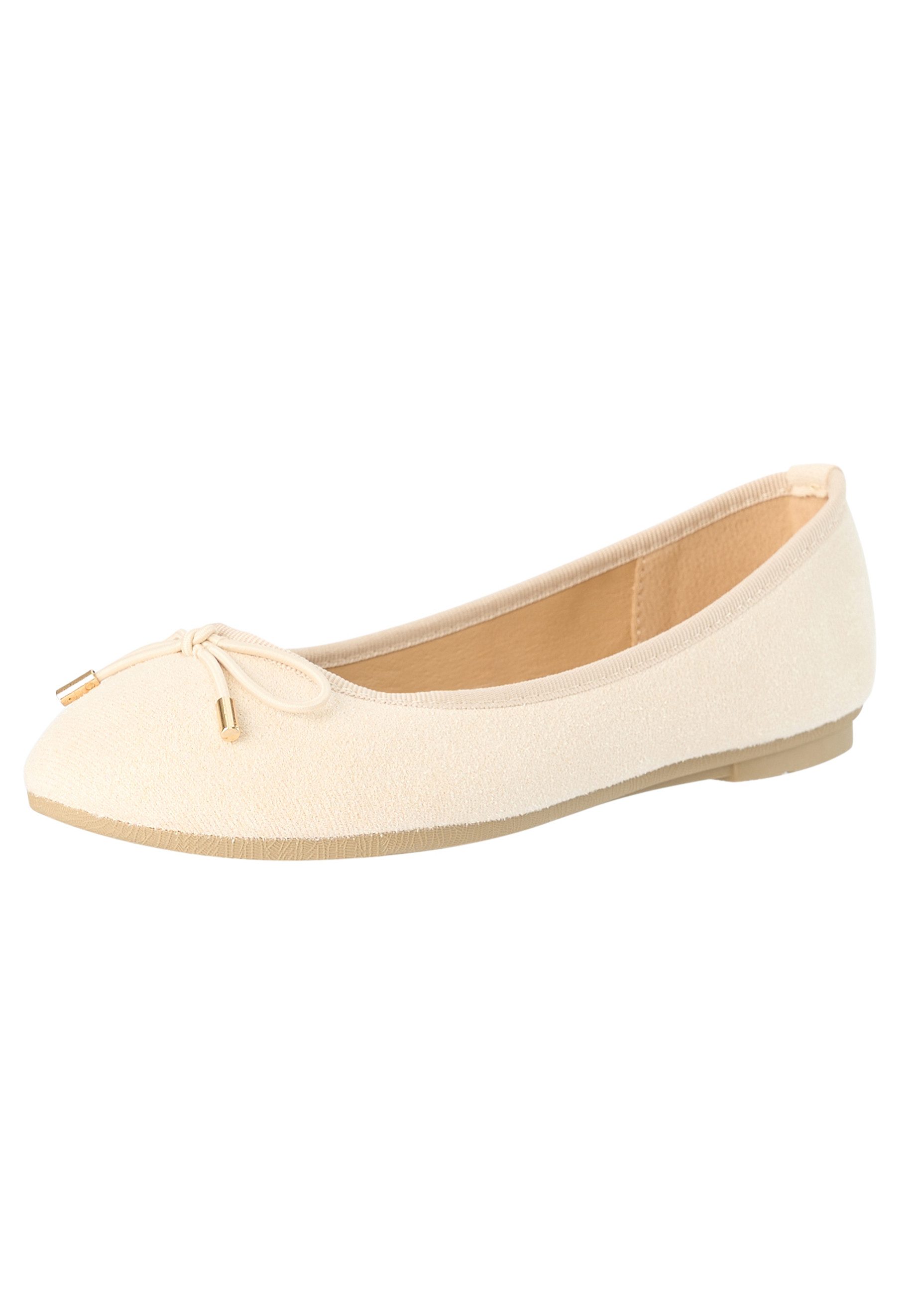 Day Vine Damen Ballerinas mit Schleife – flache Schlupfschuhe mit runder Spitze Ballerina