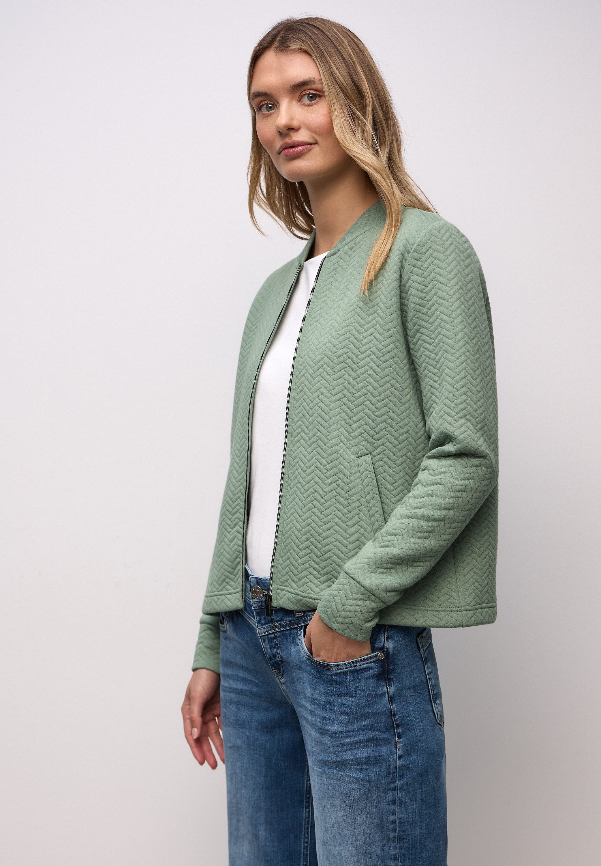 STREET ONE Cardigan mit Struktur-Muster