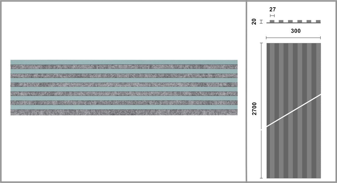 marbet design Wandpaneel, (Lamellenwand Woodline 270x30cm Akustikpaneele Ho günstig online kaufen