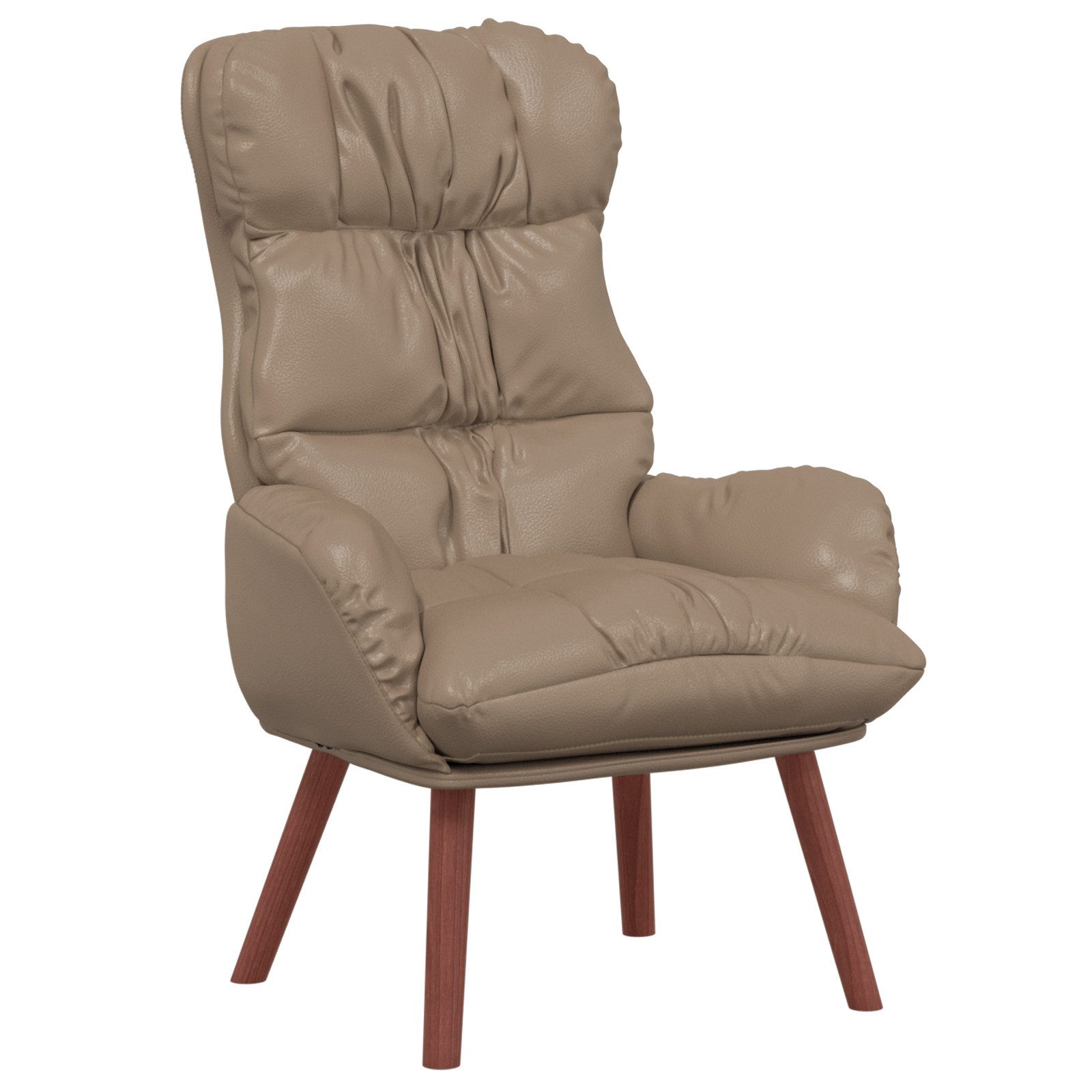 vidaXL Sessel Relaxsessel Cappuccinobraun Kunstleder (1-St) günstig online kaufen