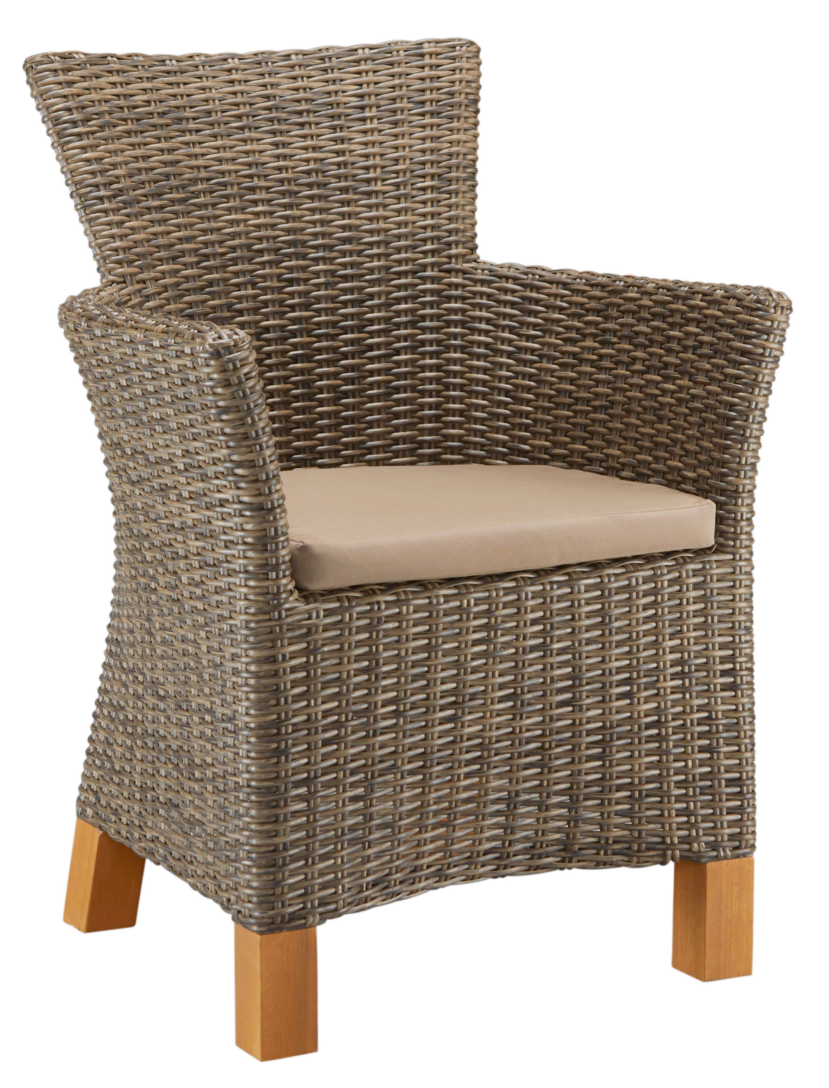 MERXX Gartenmöbelset »Toskana«, (13tlg), 6 Sessel, Tisch 185x90cm