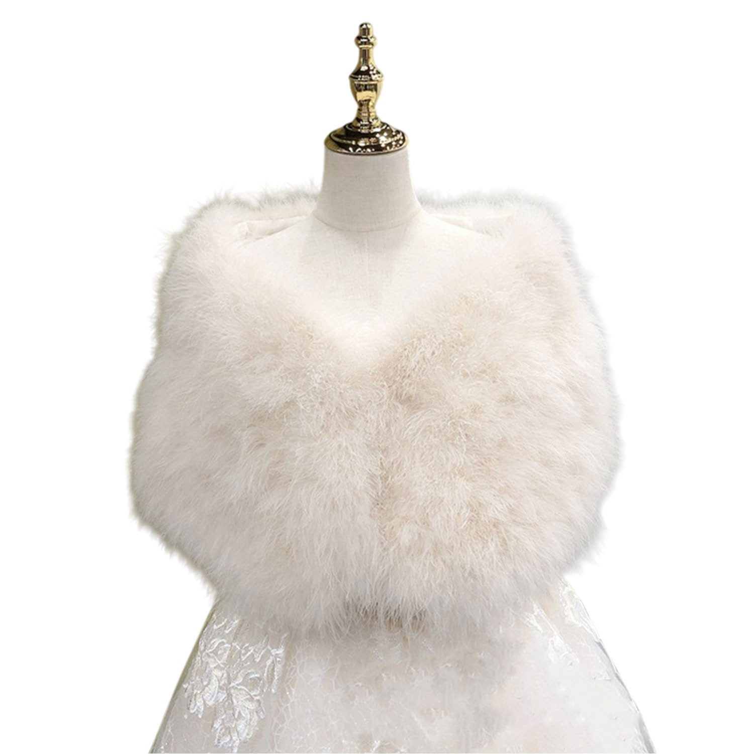 Refttenw Modeschal Damen Elegant Leicht und Warm Brautkleid Party Schal aus günstig online kaufen