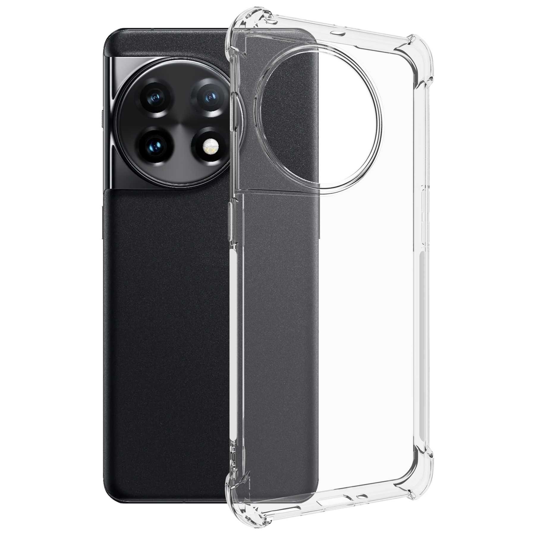 mtb more energy Smartphone-Hülle Clear Armor Case für OnePlus 11 (PBH110, 6.7), Transparente TPU Schutzhülle Case Backcover mit Anti-Shock Verstärkung