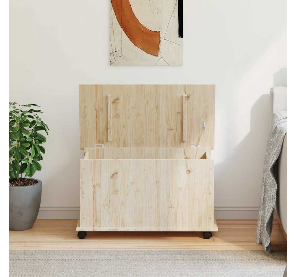 Thumbnail - vidaXL Aufbewahrungsbox Truhe mit Rollen ALTA 73x39,5x43 cm Massivholz Kiefer (1 St)