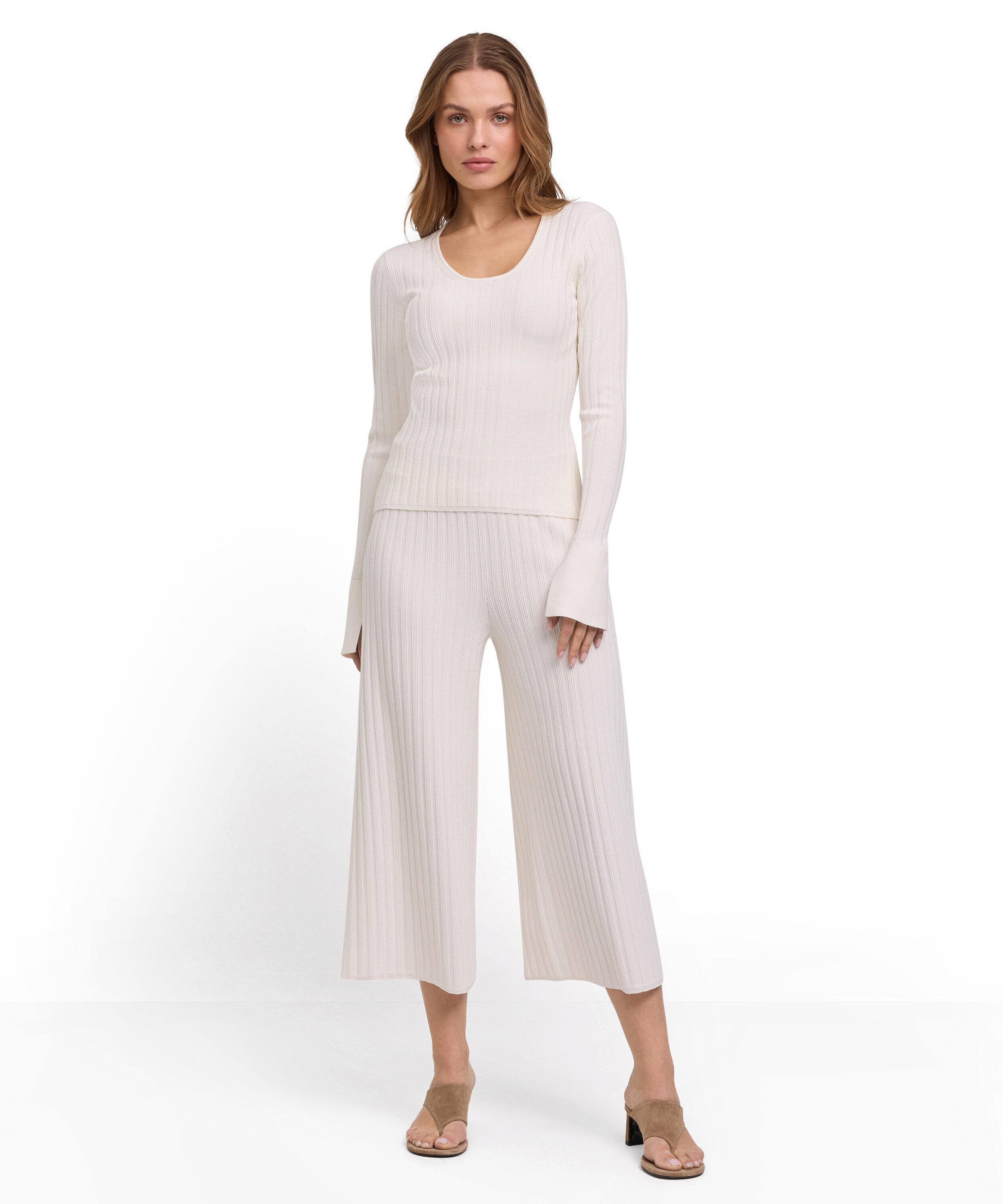 FALKE Strickpullover (1-tlg) mit feiner Rippstruktur