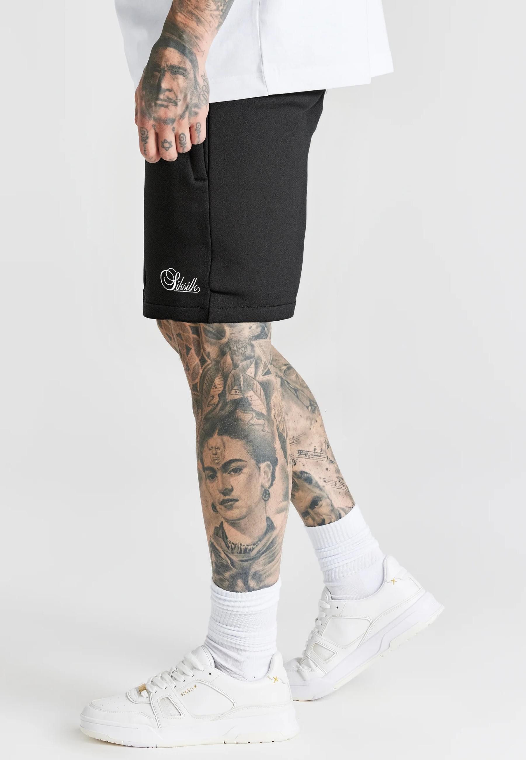 Siksilk Shorts SikSilk Herren Schwarz Essentials Shorts