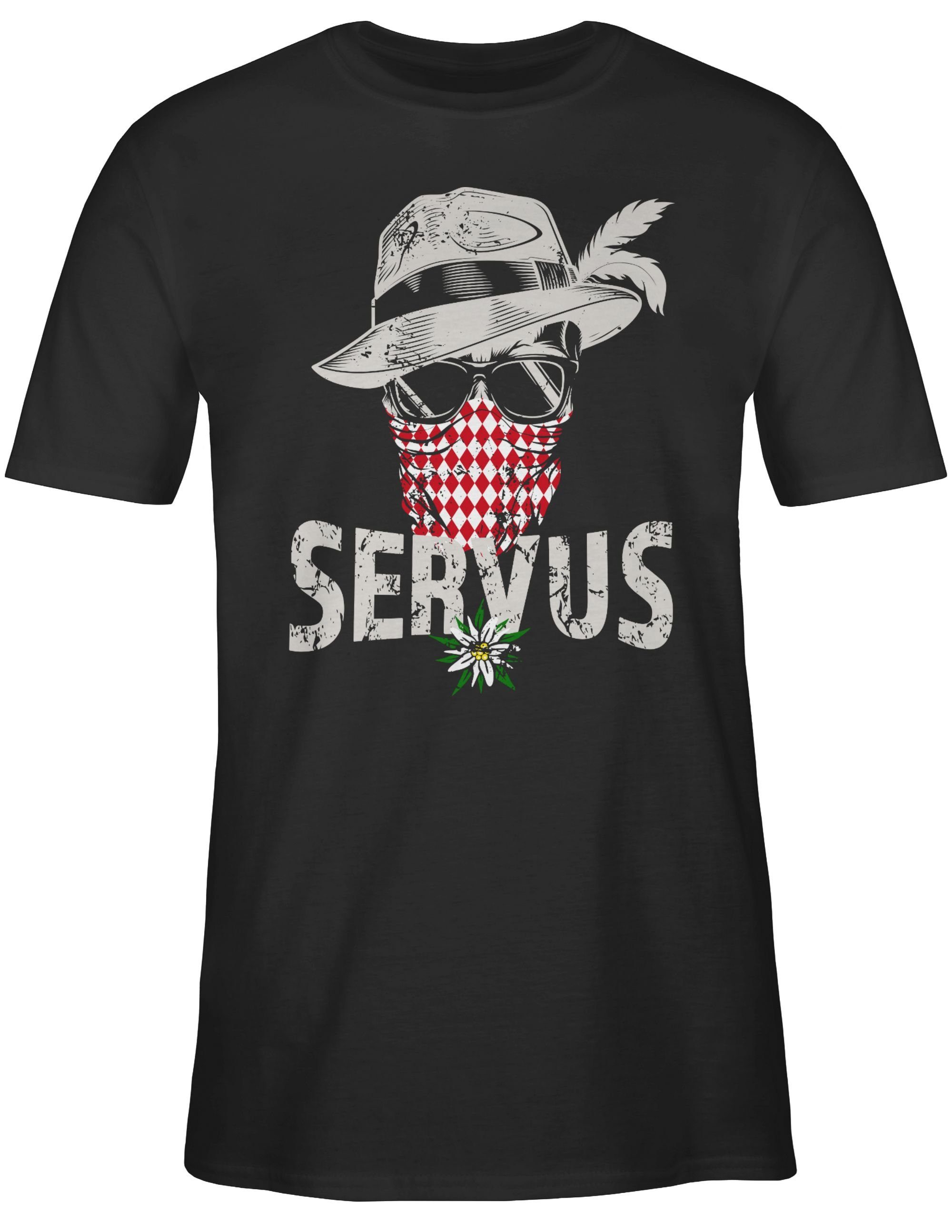 Shirtracer T-Shirt Lausbua Totenkopf Bayrisch Lausbub günstig online kaufen