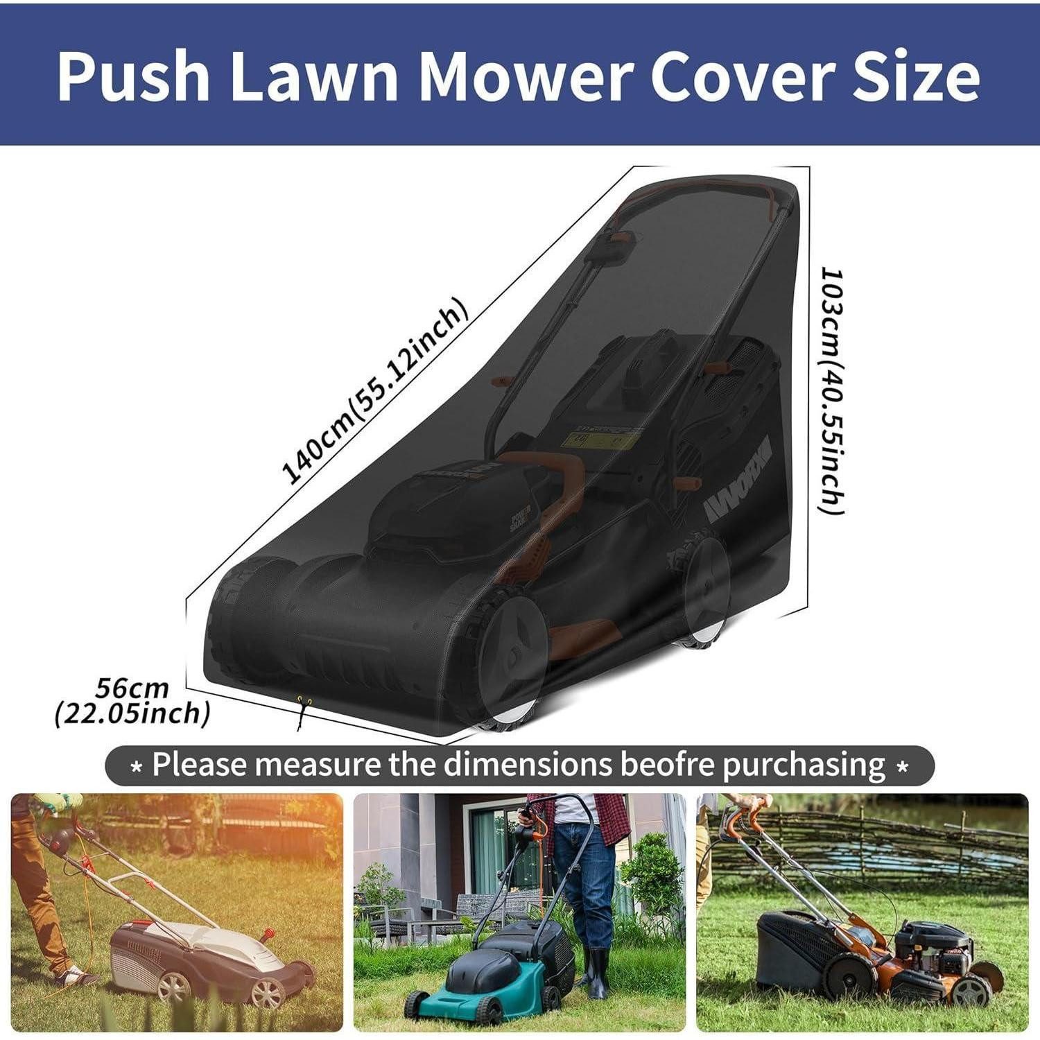 LuxusKollektion Rasenmäher-Schutzhülle Rasenmäher-Abdeckung wasserdicht str günstig online kaufen
