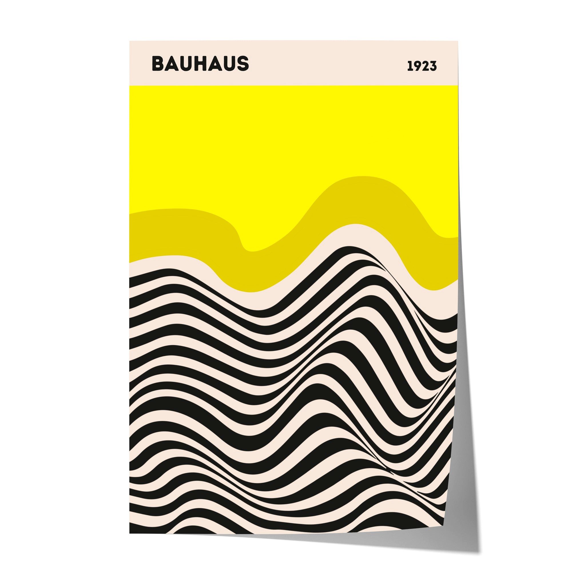 JUSTGOODMOOD Poster Bauhaus Ausstellung Poster I Geschenkidee I Bauhaus Design I Bauhaus W, (1 St), verschiedene Größen wählbar