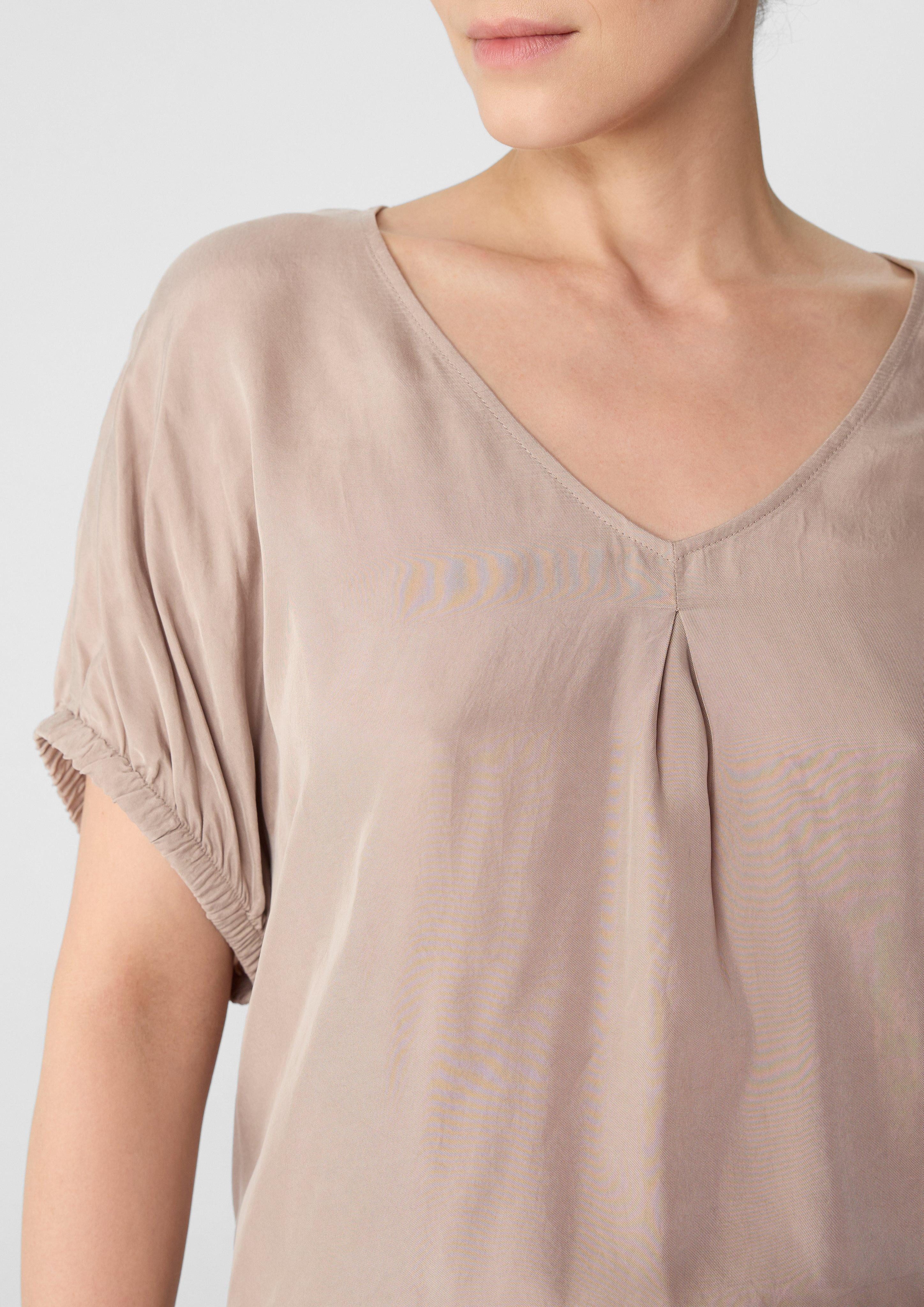 Comma Kurzarmbluse Bluse im Relaxed Fit günstig online kaufen