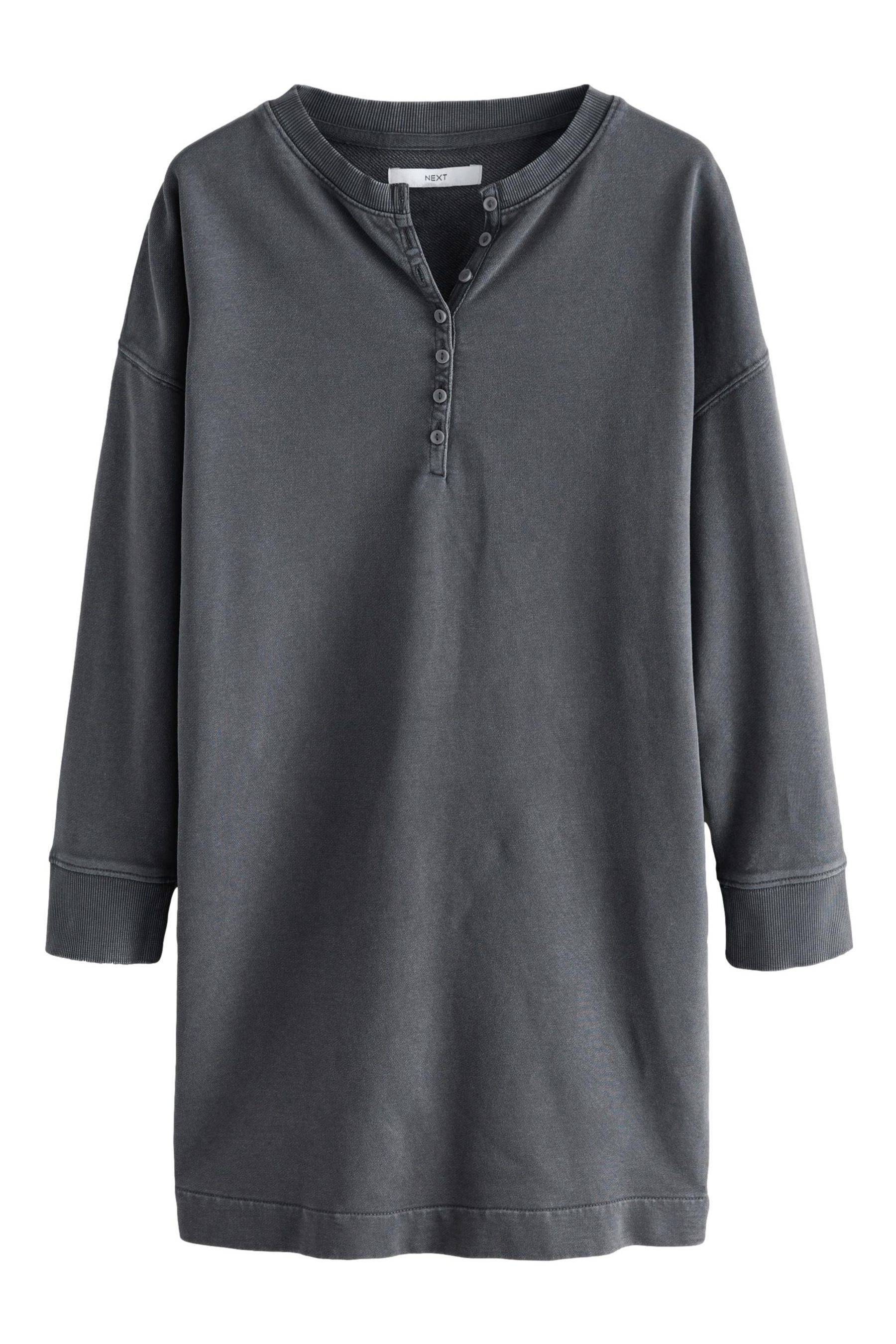 Next Jerseykleid Langarm-Kleid in Washed-Optik mit günstig online kaufen