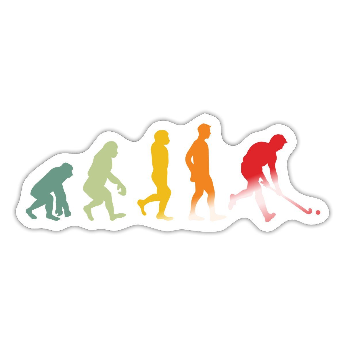 Aufkleber Feldhockey Evolution Sticker Aufkleber
