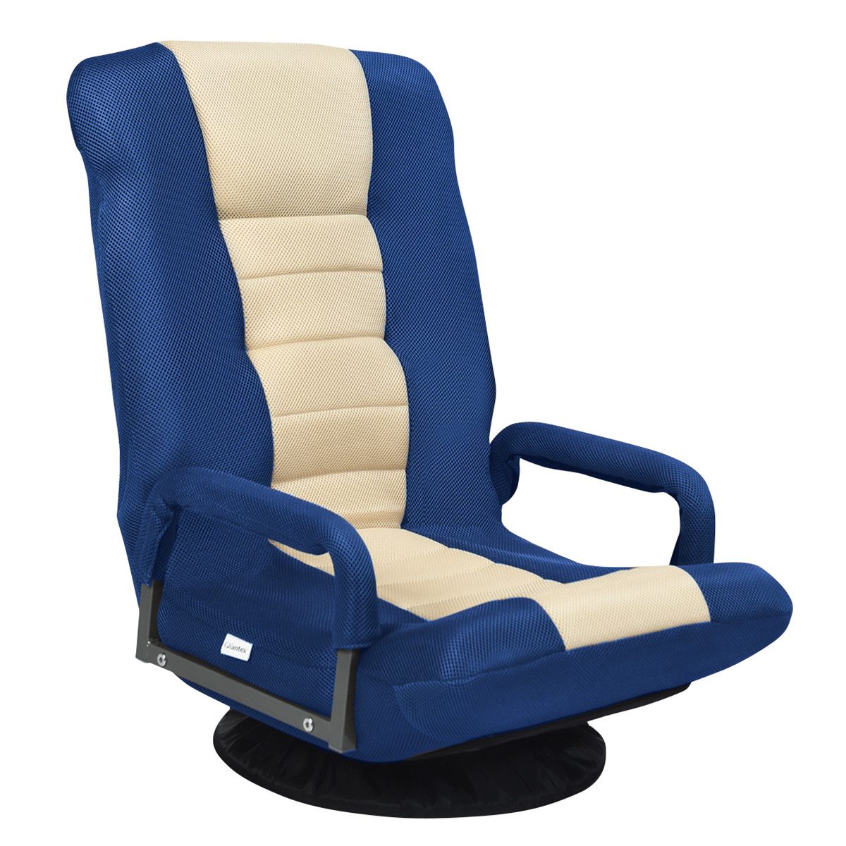 COSTWAY Relaxsessel, Bodensessel mit verstellbarer Rückenlehne,drehbar