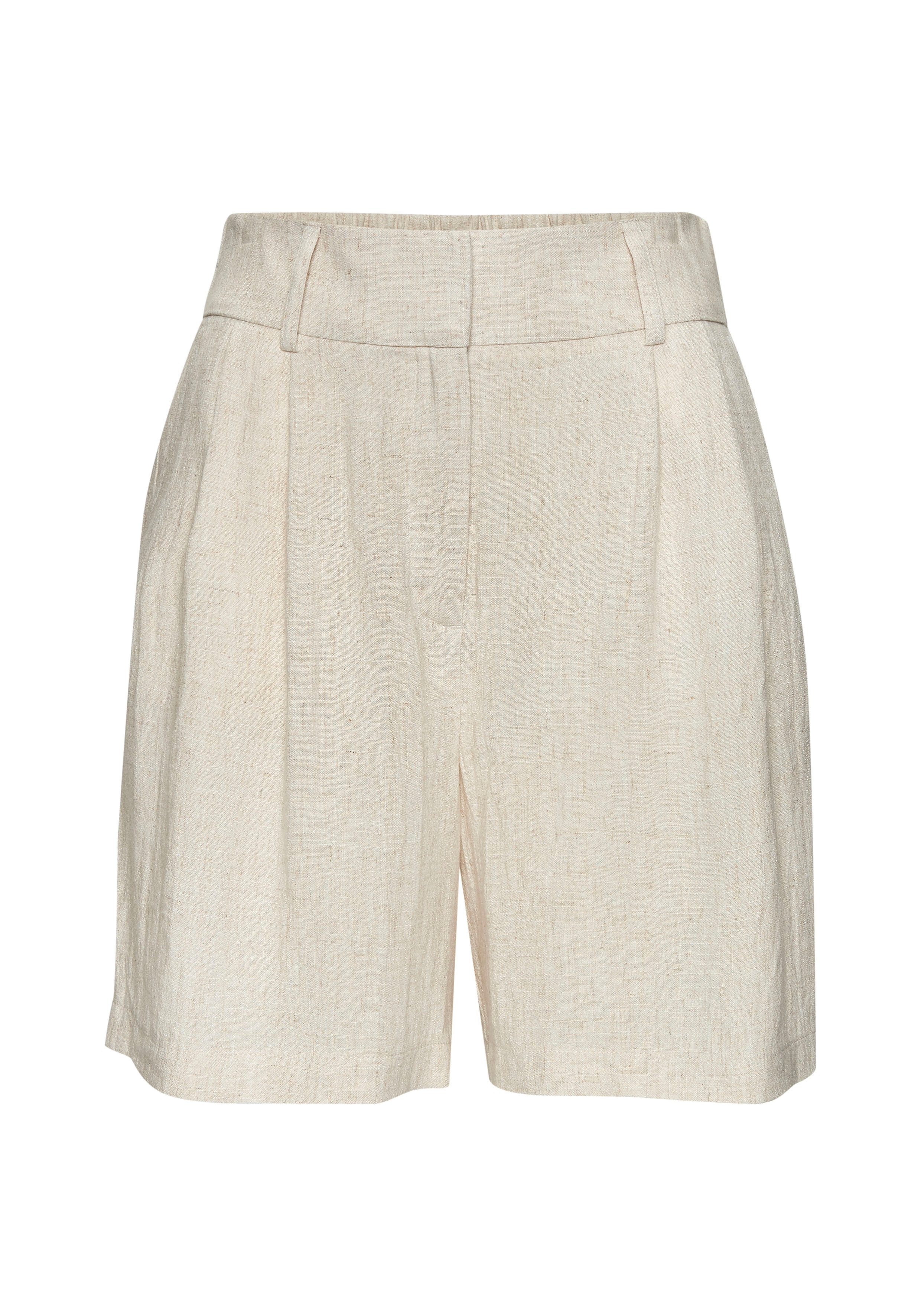 LASCANA Bermudas, mit modischen Bundfalten, feminine Sommershorts, Webshort günstig online kaufen