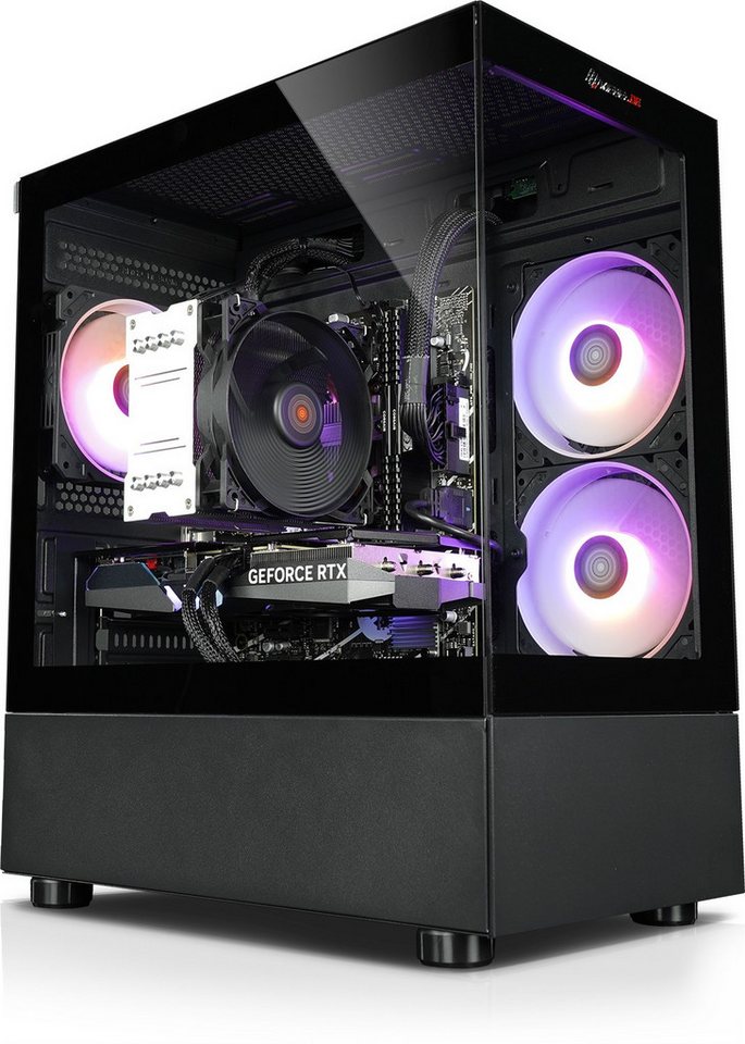 Kiebel Booster V Gaming-PC (AMD Ryzen 5 AMD Ryzen 5 5500, RTX 3050, 16 GB RAM, 1000 GB SSD, Luftkühlung, ARGB-Beleuchtung)