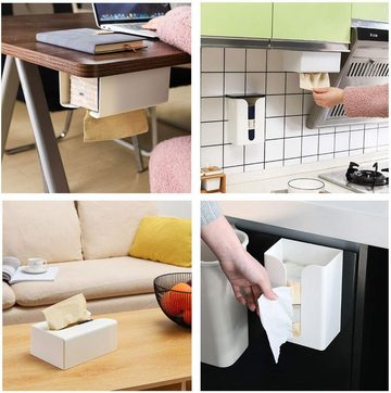 HYTIREBY Papiertuchbox Papierhandtuchspender Ohne Bohren, Taschentuchspender, Handtuchspender für Zuhause Küche Toiletten Badezimmer Wohnzimmer
