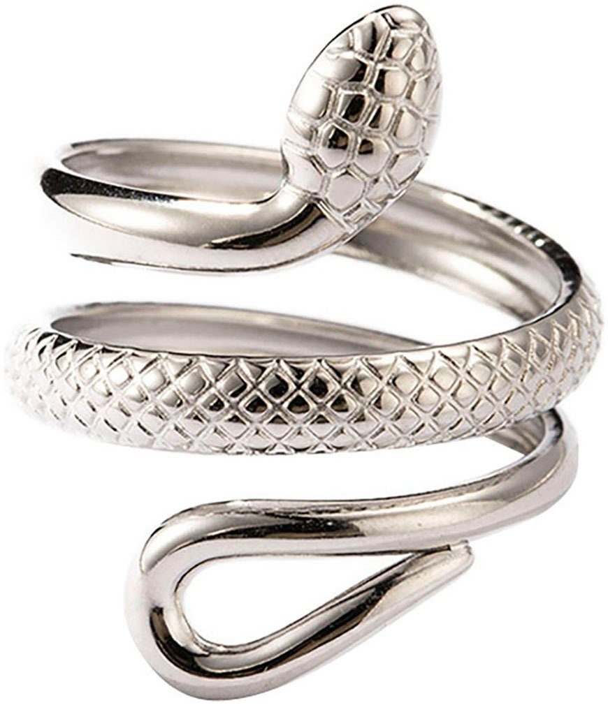 Firetti Fingerring Schmuck Geschenk Damenring Schlange, Made in Germany