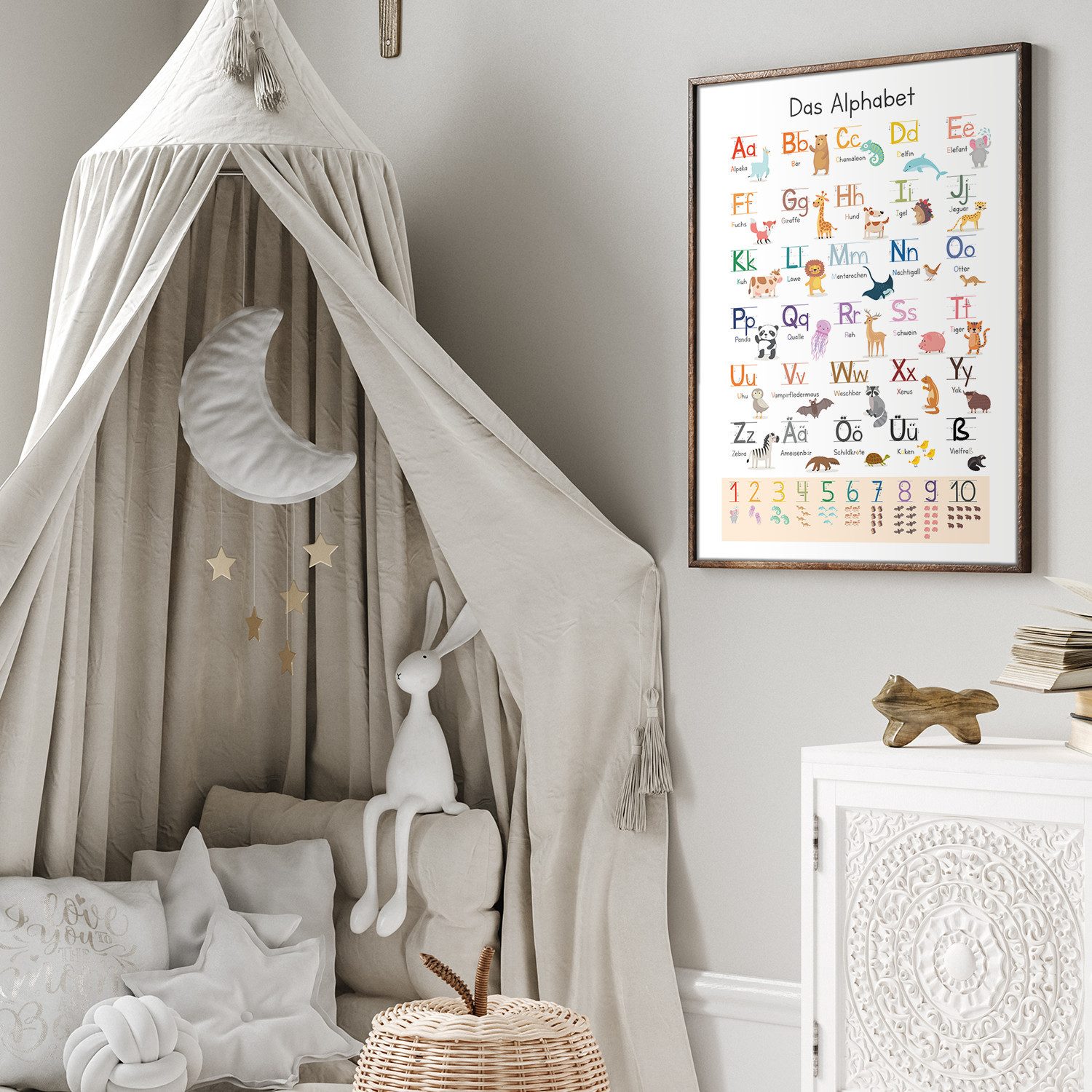 MeinBaby123® Poster Grundschrift Lernposter, ABC Alphabet Poster Kinder, Ki günstig online kaufen