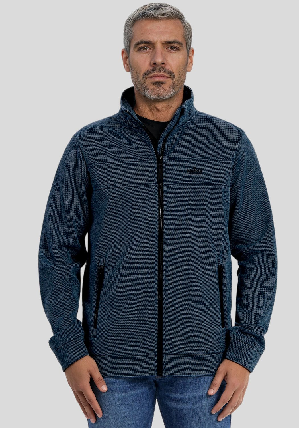 Kjelvik Strickfleecejacke Herren Jacke Wilco Fleecejacke günstig online kaufen