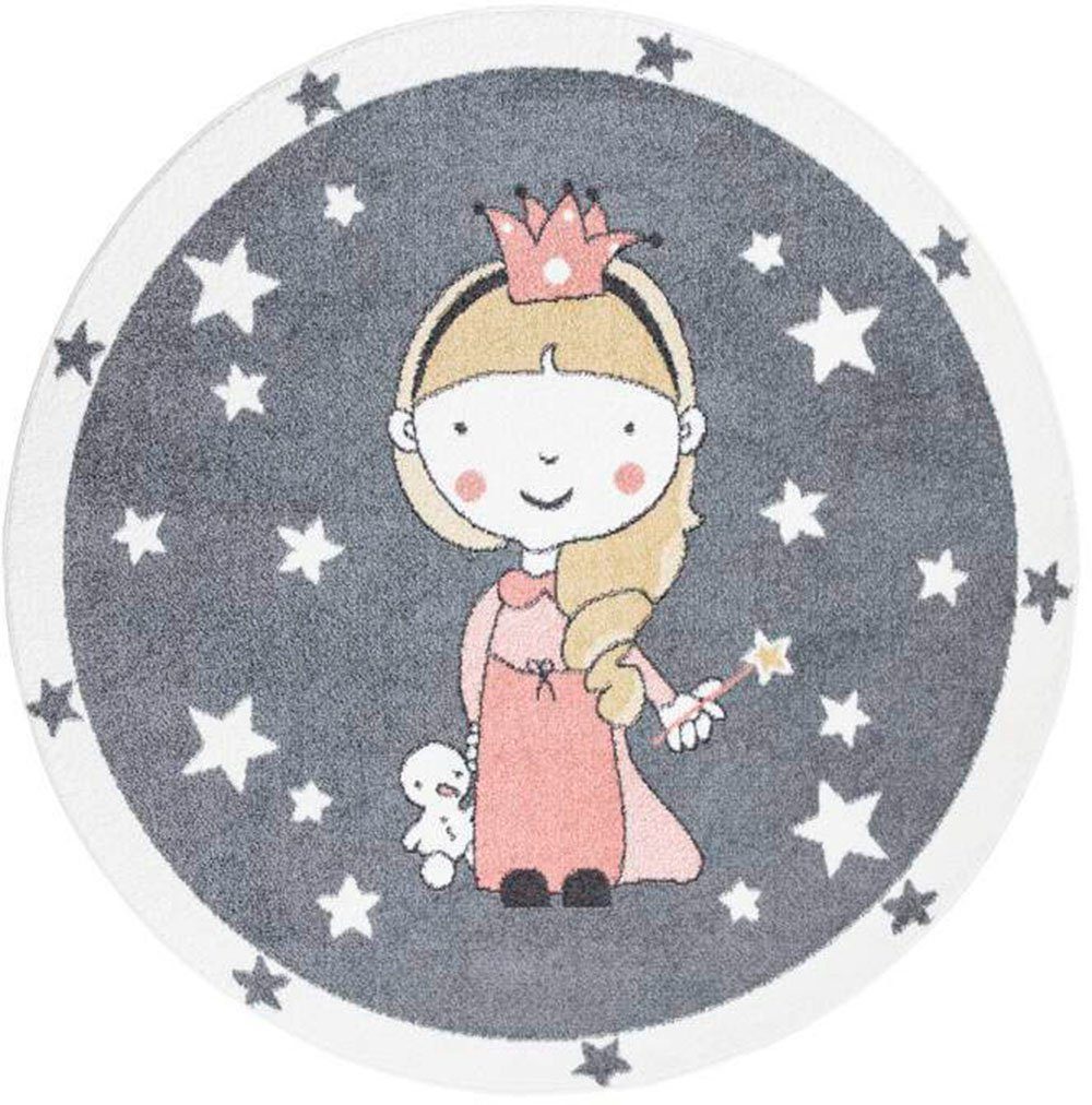 Carpet City Kinderteppich ANIME893, rund, Höhe: 11 mm, Kinderzimmer Teppich günstig online kaufen