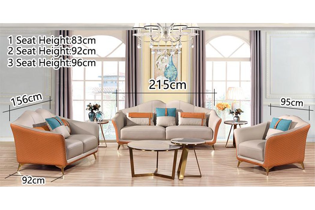 JVmoebel Polstergarnitur Beige Polstergarnitur aus hochwertigem Material für modernes Wohnen, (3+2+1 Sitzer), Made in Europa