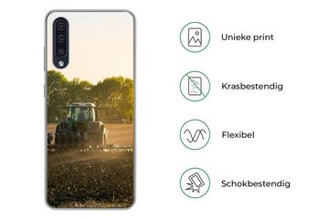 MuchoWow Handyhülle Traktor - Vogel - Land, Handyhülle Samsung Galaxy A50, Smartphone-Bumper, Print, Handy