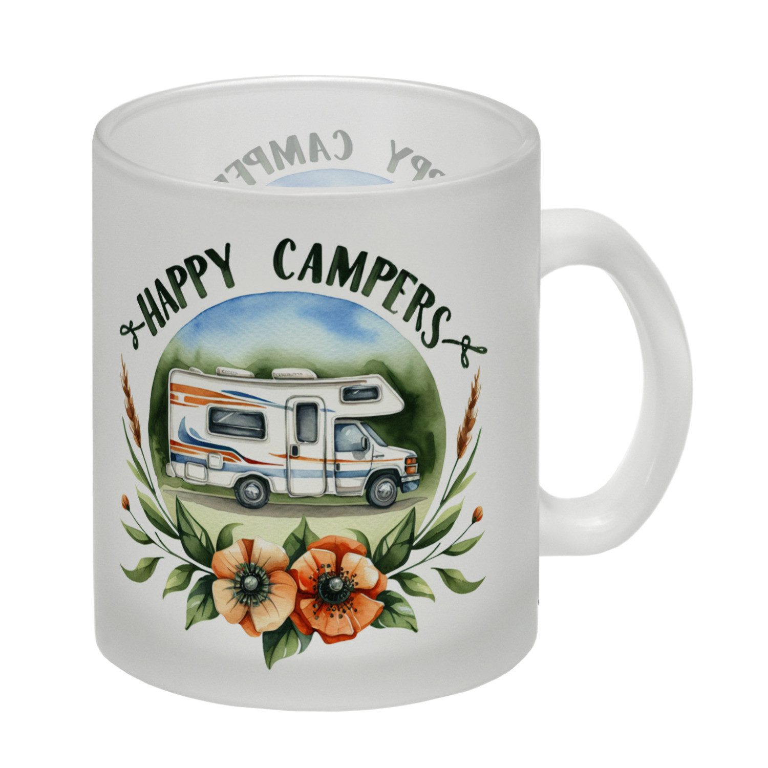 Tasse Wohnmobil Happy Campers Glas Tasse